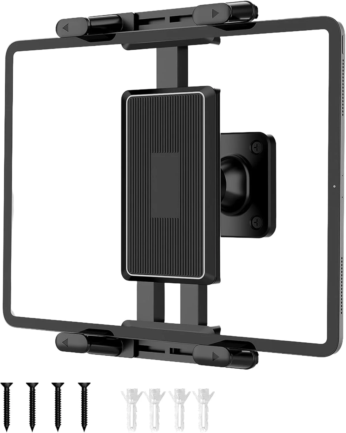 پایه دیواری تبلت یونیورسال با قابلیت چرخش 360 درجه، مناسب برای تلفن همراه و لپ تاپ 4.7 تا 15 اینچی، نصب با پیچ پایه دیواری تبلت یونیورسال با قابلیت چرخش 360 درجه، مناسب برای تلفن همراه و لپ تاپ 4.7 تا 15 اینچی، نصب با پیچ