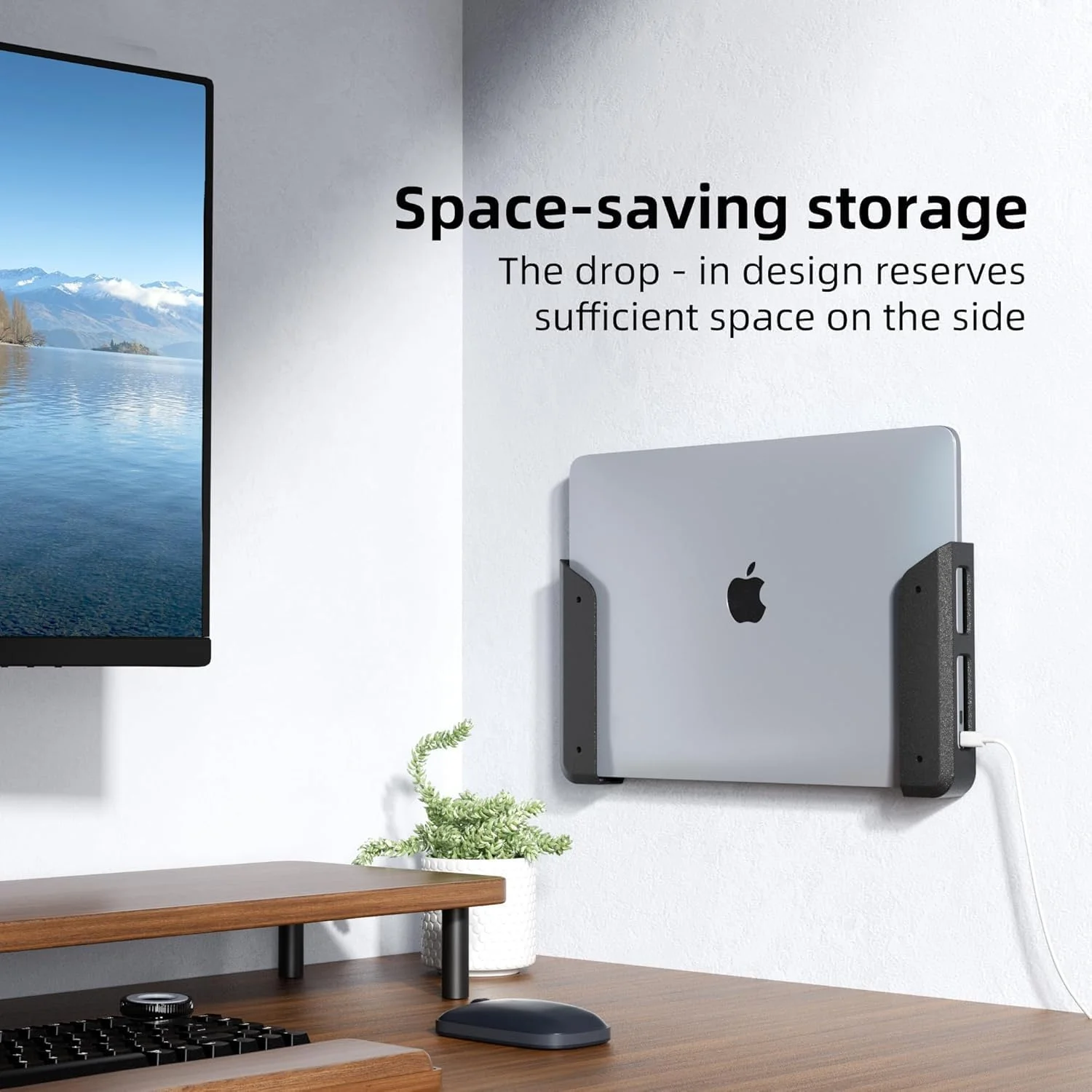 نگهدارنده دیواری و زیر میزی لپ تاپ با چسب، نگهدارنده جهانی قابل تنظیم برای لپ تاپ، تبلت، کیبورد، نینتندو تا ضخامت 1.1 اینچ، سازمان دهنده صرفه جویی در فضا با پدهای ضد خش نگهدارنده دیواری و زیر میزی لپ تاپ با چسب، نگهدارنده جهانی قابل تنظیم برای لپ تاپ، تبلت، کیبورد، نینتندو تا ضخامت 1.1 اینچ، سازمان دهنده صرفه جویی در فضا با پدهای ضد خش