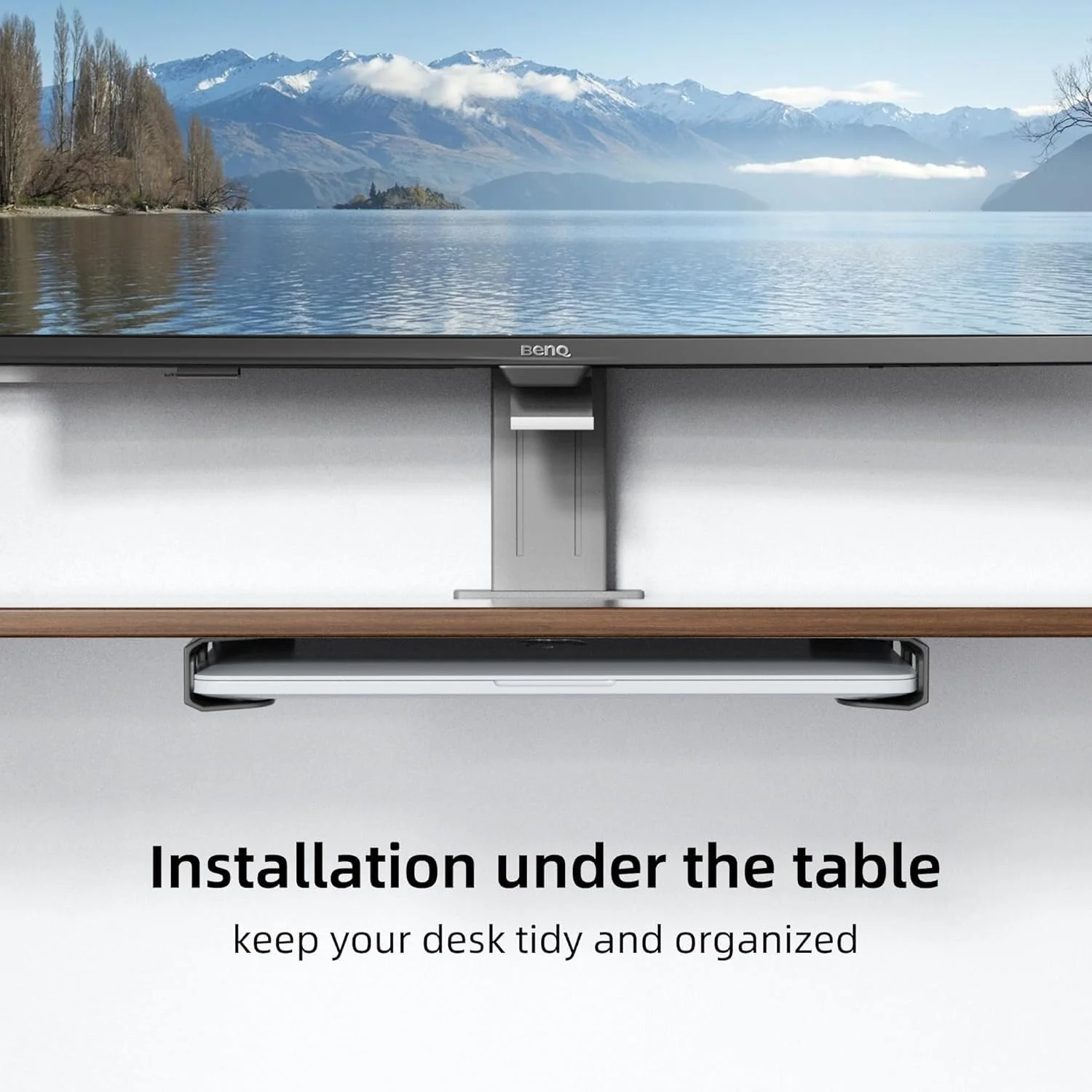 نگهدارنده دیواری و زیر میزی لپ تاپ با چسب، نگهدارنده جهانی قابل تنظیم برای لپ تاپ، تبلت، کیبورد، نینتندو تا ضخامت 1.1 اینچ، سازمان دهنده صرفه جویی در فضا با پدهای ضد خش نگهدارنده دیواری و زیر میزی لپ تاپ با چسب، نگهدارنده جهانی قابل تنظیم برای لپ تاپ، تبلت، کیبورد، نینتندو تا ضخامت 1.1 اینچ، سازمان دهنده صرفه جویی در فضا با پدهای ضد خش