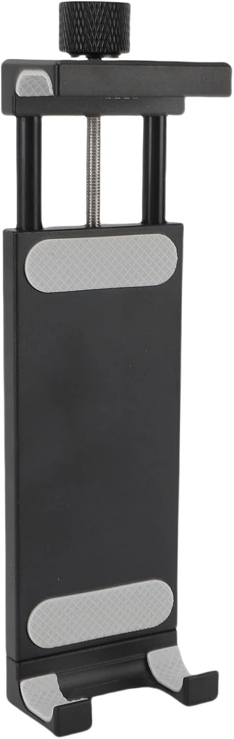 آداپتور اتصال سه پایه، گیره تبلت با سوراخ های پیچ 1/4، سازگار با اکثر اندازه های تلفن و تبلت، محدوده 120 تا 250 میلی متر، تنظیم سریع، گیره های تبلت با سوراخ پیچ 1/4 اینچی