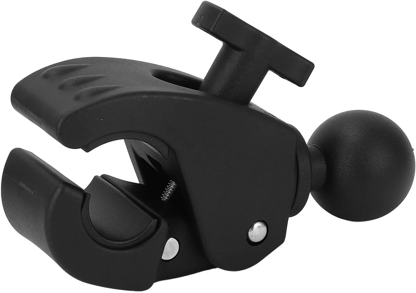 پایه تبلت آلومینیومی صنعتی با بازوی دوگانه، نگهدارنده قابل تنظیم 360 درجه برای دستگاه های 6-13 اینچی، پایه چند سوراخه برای نصب روی کامیون، قایق، دیوار و میز