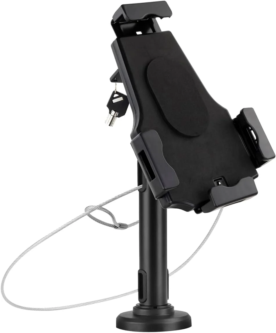 پایه رومیزی/دیواری حرفه ای تبلت TooQ TQTDS0812 با قفل ضد سرقت، مشکی