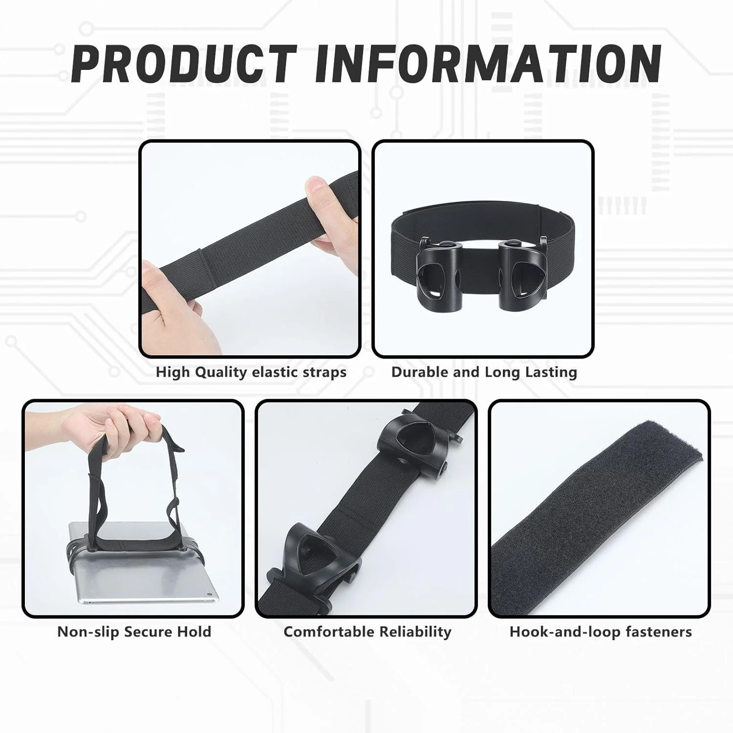 یک عدد نگهدارنده زانو قابل تنظیم و جهانی برای تبلت و تلفن های 3 تا 12 اینچی، با قابلیت تنظیم زاویه دید، طراحی ضد لغزش برای خلبانان، قایق سواری، ویلچر و کالسکه، مناسب برای تبلت ها و تلفن های هوشمند، مشکی