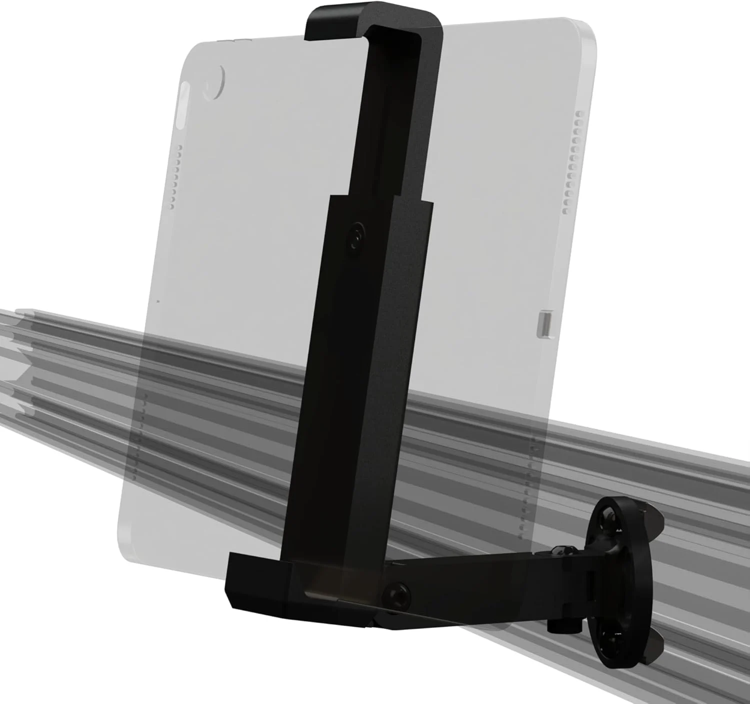 پایه تبلت برای سیم ریگ - نگهدارنده قابل تنظیم برای تله متری، داشبورد و سرگرمی - مناسب برای ریگ های پروفیل آلومینیومی 8040 - ساخت ایالات متحده آمریکا با سخت افزار نصب