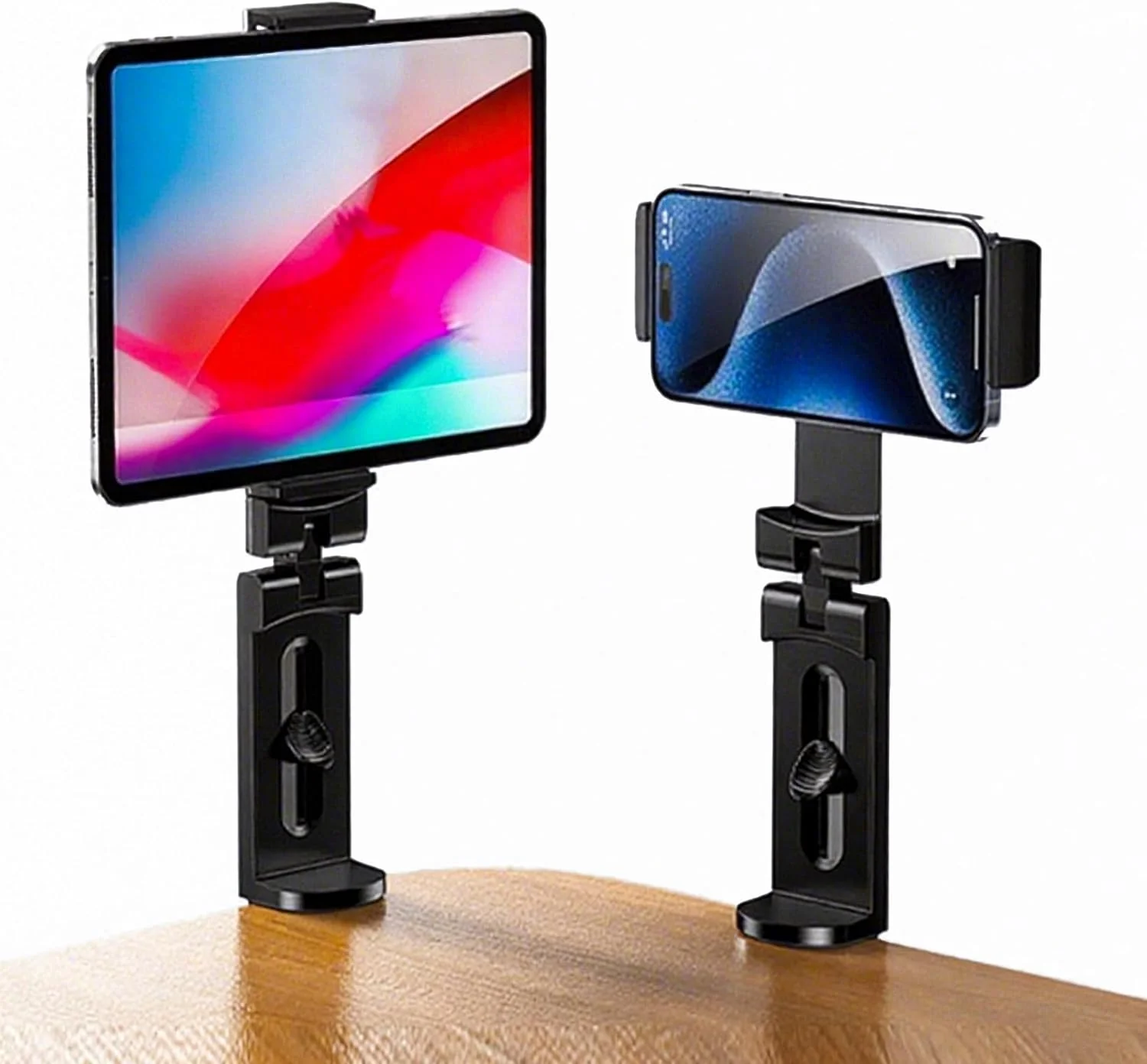 پایه نگهدارنده تبلت برای تخت، پایه نگهدارنده آیپد با قابلیت چرخش 360 درجه، پایه نگهدارنده تلفن همراه قابل تنظیم، پایه نگهدارنده تبلت مسافرتی، پایه تلفن همراه قابل حمل برای میز/تبلت، میز، ماشین