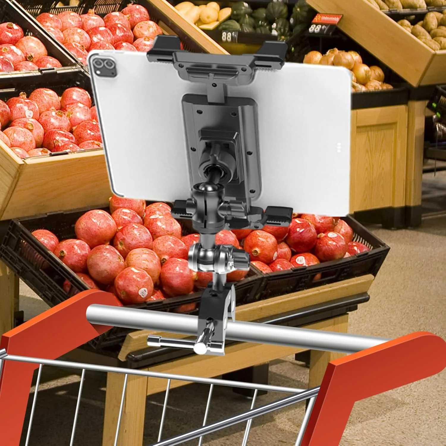 پایه تبلت برای تردمیل - گیره دوچرخه ورزشی - استند قابل تنظیم تلفن برای خواندن اخبار، تماس تصویری، دوچرخه ورزشی باشگاه خانگی، کالسکه