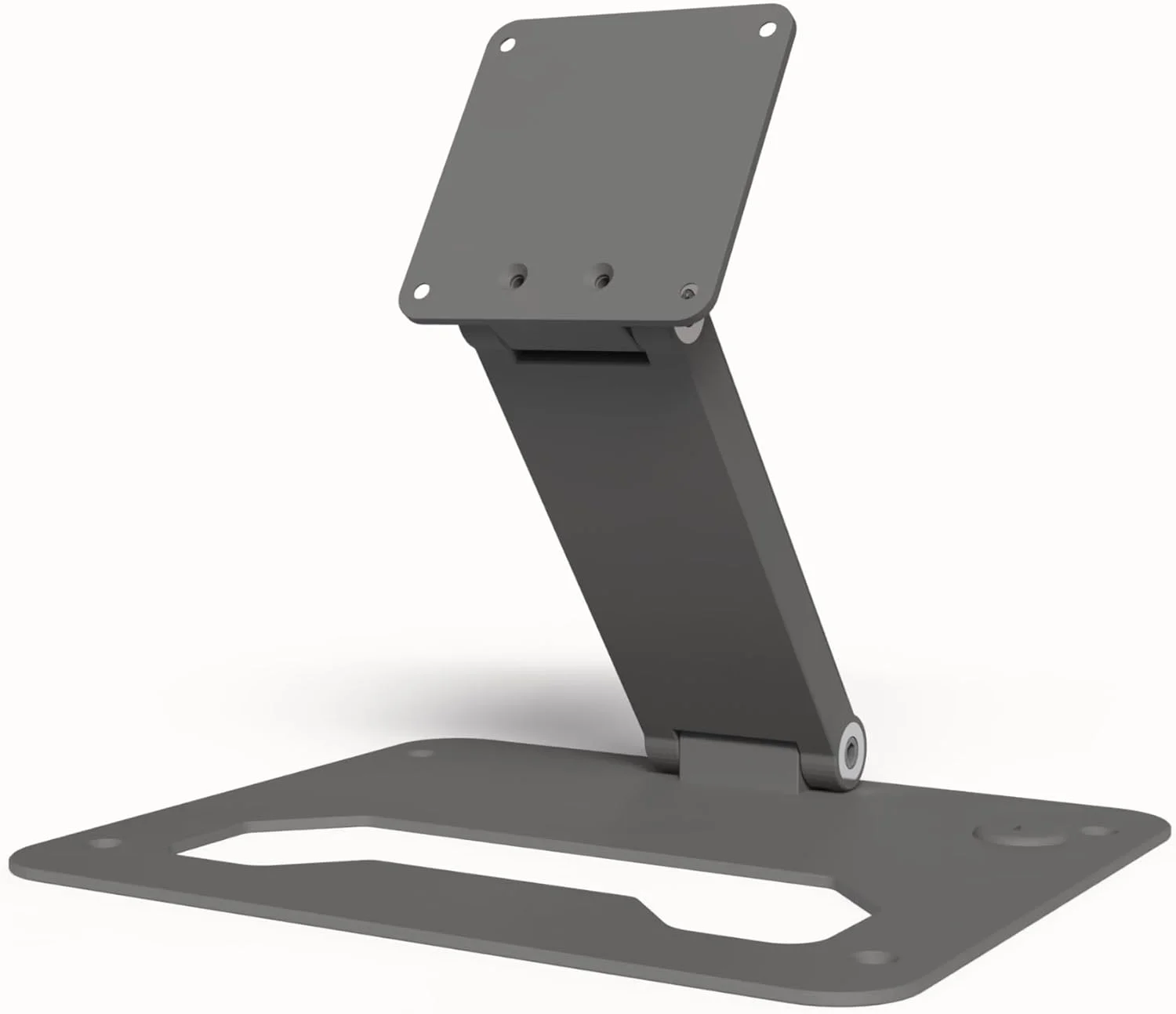 پایه رومیزی تاشو آلومینیومی TABcare با قابلیت چرخش 180 درجه به جلو و عقب، پشتیبانی از VESA 75x75mm