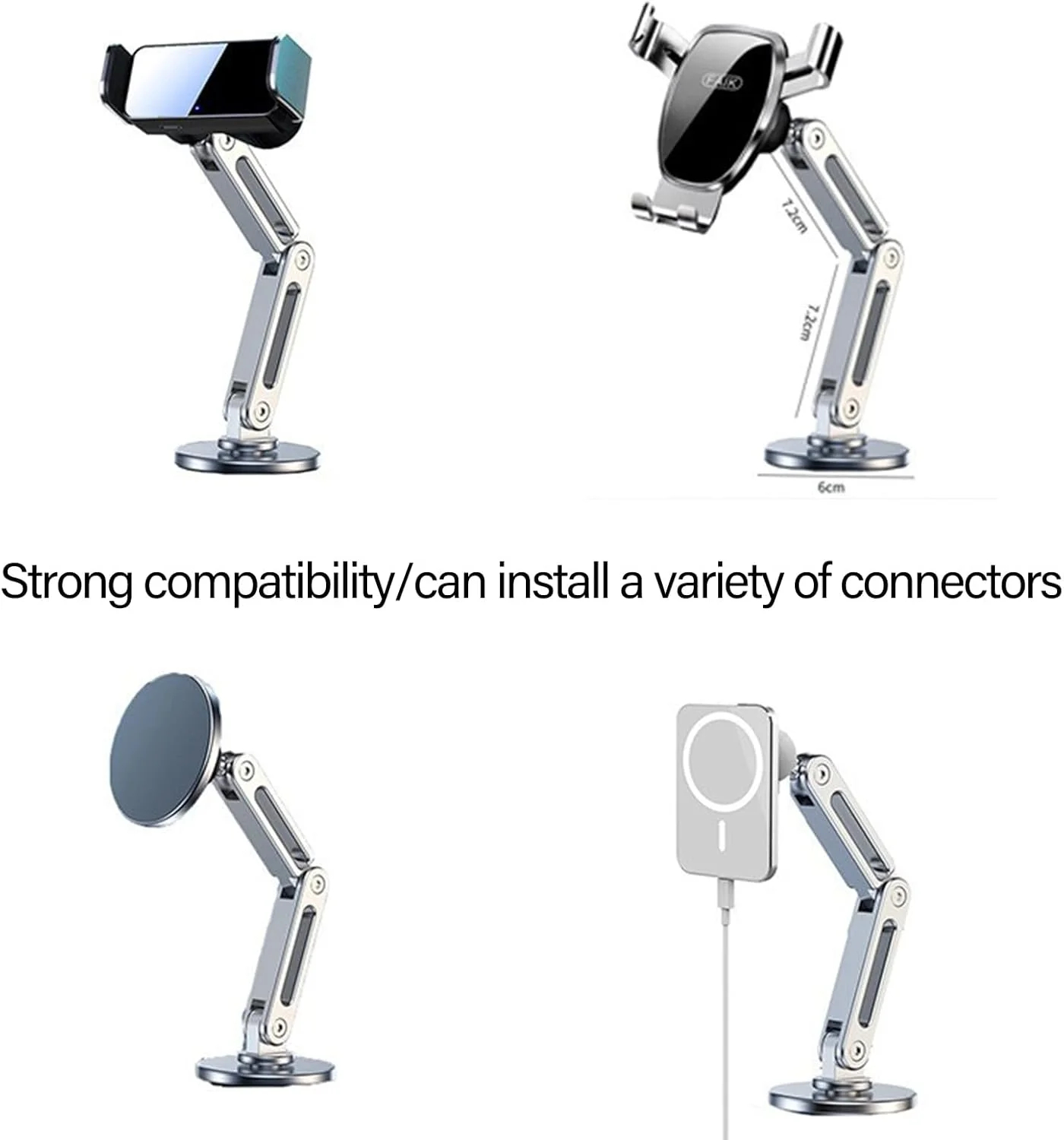 پایه چسبی توپی 17 میلیمتری، داشبوردهای عمومی، آلومینیومی، برای نگهدارنده تلفن خودرو و پایه تبلت پایه چسبی توپی 17 میلیمتری، داشبوردهای عمومی، آلومینیومی، برای نگهدارنده تلفن خودرو و پایه تبلت