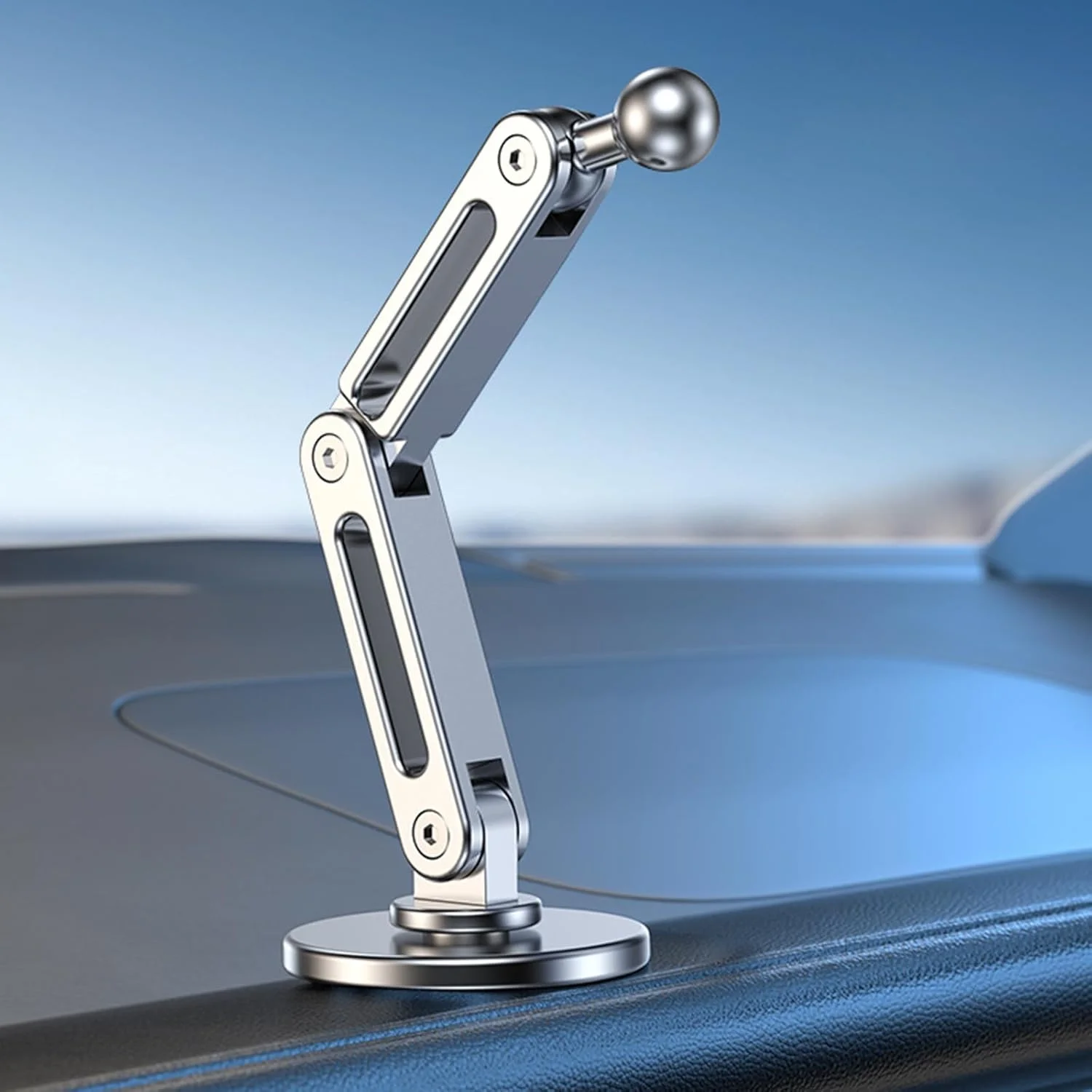 پایه چسبی توپی 17 میلیمتری، داشبوردهای عمومی، آلومینیومی، برای نگهدارنده تلفن خودرو و پایه تبلت پایه چسبی توپی 17 میلیمتری، داشبوردهای عمومی، آلومینیومی، برای نگهدارنده تلفن خودرو و پایه تبلت