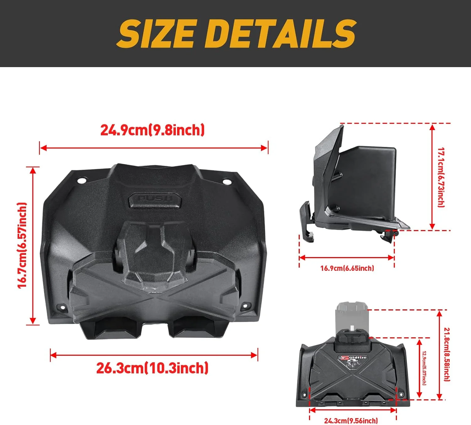 پایه نگهدارنده لوازم الکتریکی RZR 1000 XP، هولدر تبلت و تلفن GPS UTV با جعبه ذخیره سازی برای Polaris RZR XP 1000 XP Turbo مدل 2019-2022