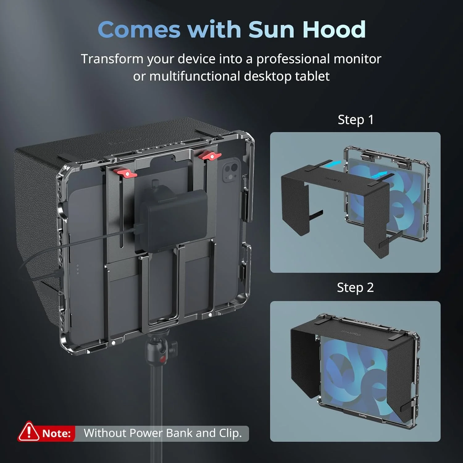 کیج فلزی یونیورسال اسمالریگ برای آیپد، آداپتور مانت سهپایه مانیتور مناسب برای آیپد پرو 12.9، ایر، مینی و غیره، با سوراخهای 1/4 اینچ -20، 3/8 اینچ -16، مانت کفشک سرد - MD5059 کیج فلزی یونیورسال اسمالریگ برای آیپد، آداپتور مانت سهپایه مانیتور مناسب برای آیپد پرو 12.9، ایر، مینی و غیره، با سوراخهای 1/4 اینچ -20، 3/8 اینچ -16، مانت کفشک سرد - MD5059