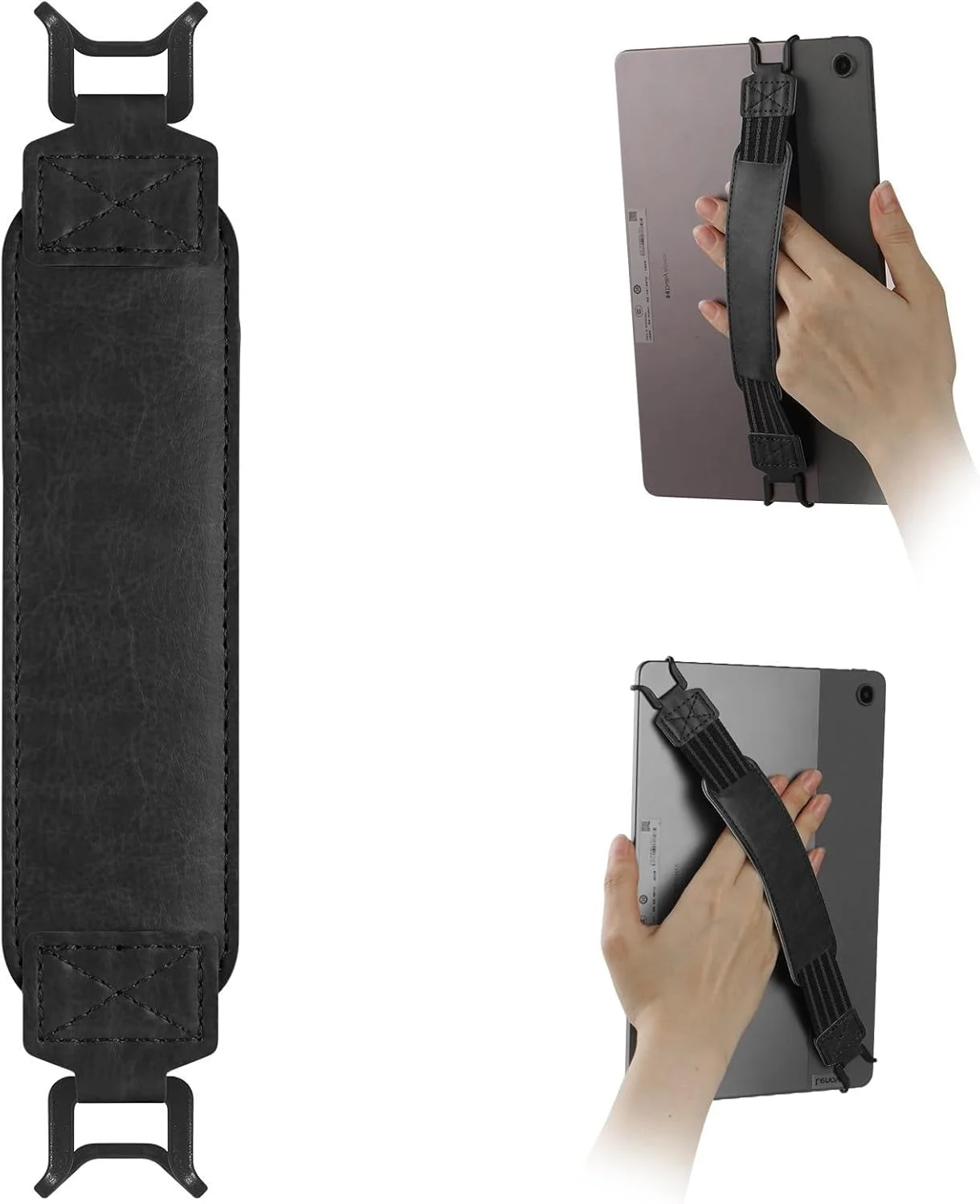 بند دستی ایمنی برای تبلت‌های 9 تا 11 اینچی، نگهدارنده انگشتی قابل تنظیم برای آیپد پرو، آیپد ایر، کیندل فایر اچ‌دی، سامسونگ گلکسی تب، سبک وزن، الاستیسیته بالا، بند مشکی ضد لغزش