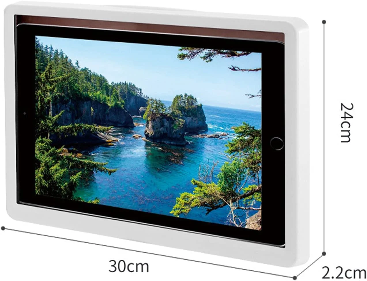 نگهدارنده تبلت ضد آب برای دوش، با صفحه نمایش مهر و موم شده، ضد بخار و صفحه لمسی HD، قابل نصب روی دیوار