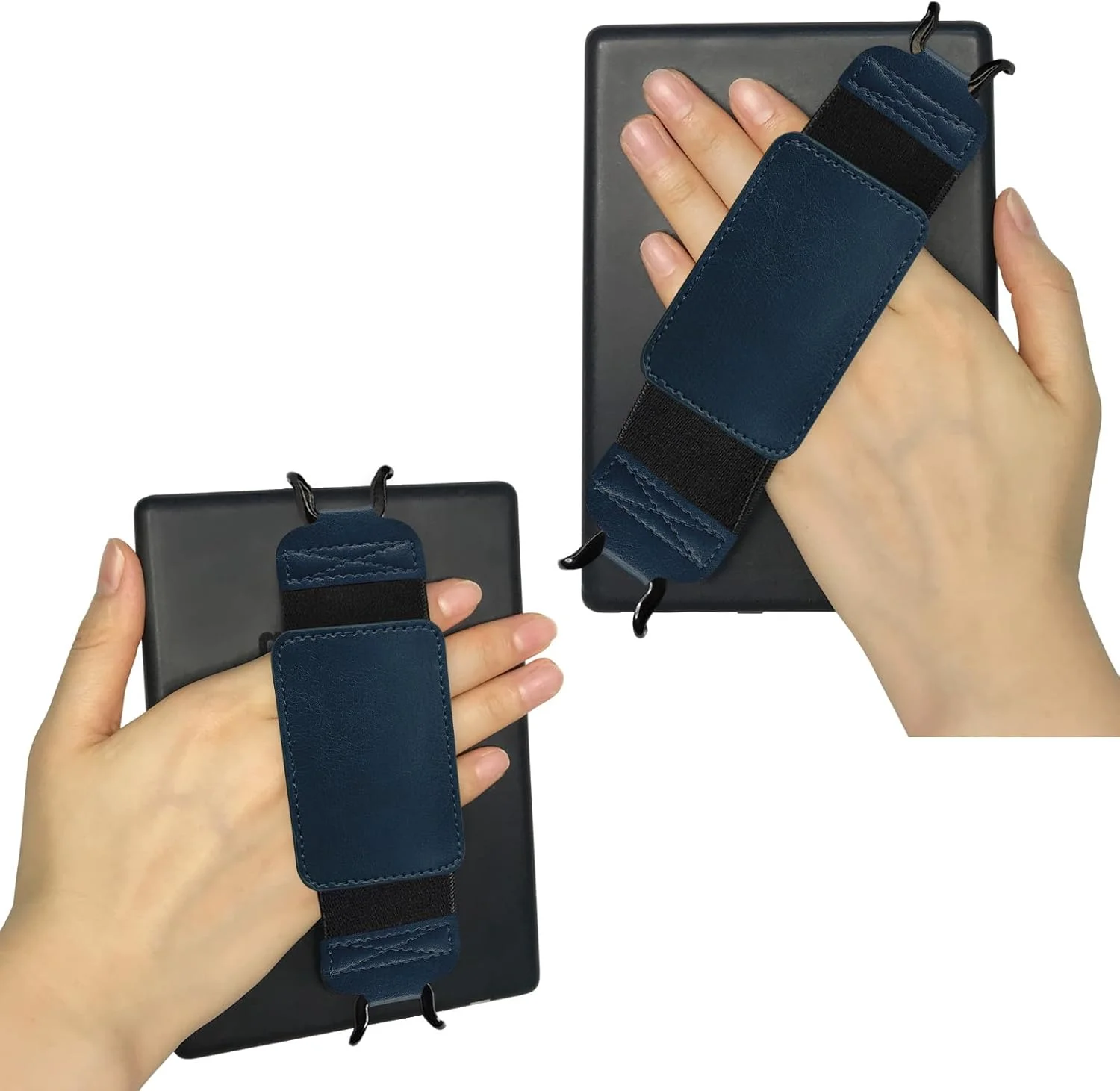 بند دستی ایمن برای کیندل و تبلت های 6-7 اینچی، دسته نگهدارنده برای تبلت های کتابخوان الکترونیکی فایر - کوبو/ویاگا/لنوو/سونی کیندل (آبی رویال)