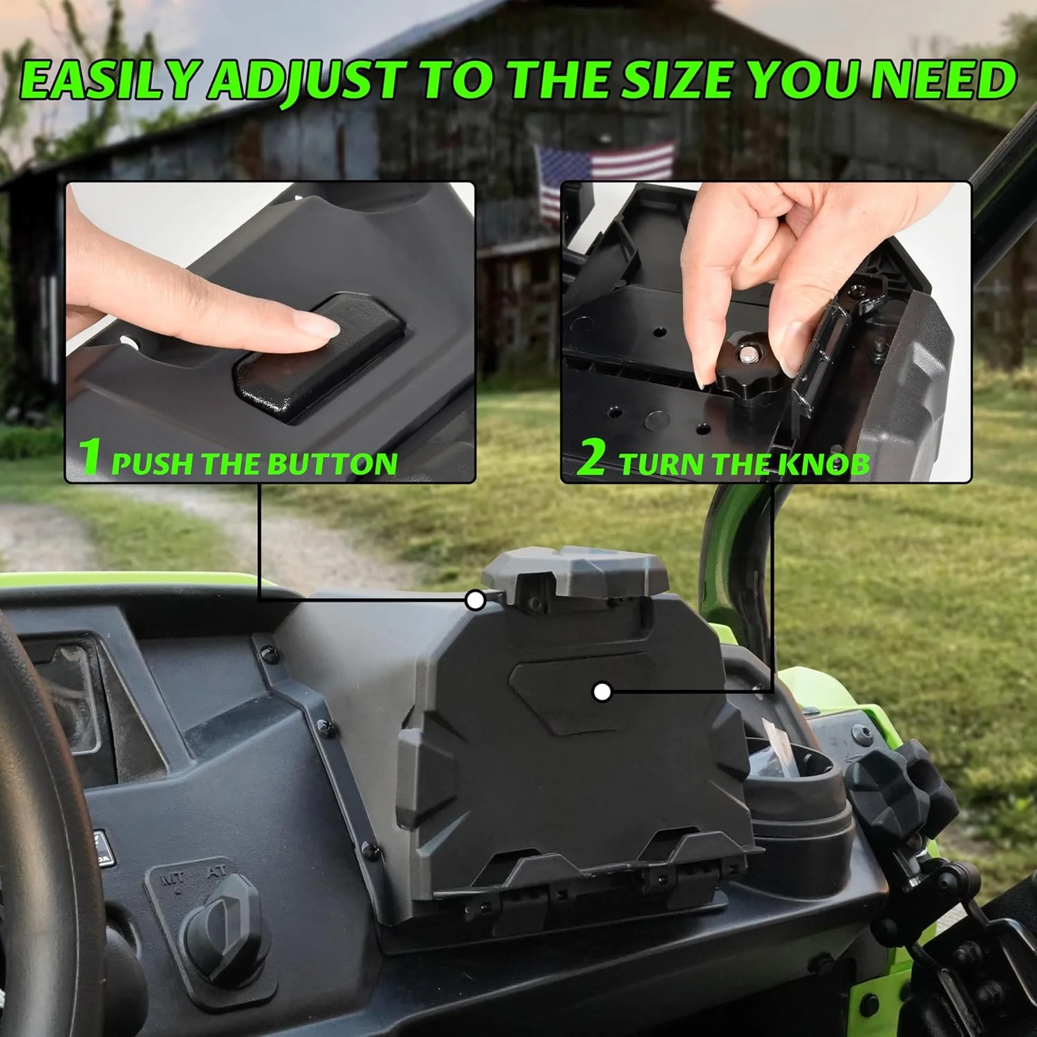 نگهدارنده تبلت و تلفن دستگاه الکترونیکی SAUTVS برای هوندا پایونیر 520 500، پایه قابل تنظیم GPS تبلت تلفن همراه با جعبه ذخیره سازی اضافی برای لوازم جانبی هوندا پایونیر 520 2021-2023/500 2015-2023 نگهدارنده تبلت و تلفن دستگاه الکترونیکی SAUTVS برای هوندا پایونیر 520 500، پایه قابل تنظیم GPS تبلت تلفن همراه با جعبه ذخیره سازی اضافی برای لوازم جانبی هوندا پایونیر 520 2021-2023/500 2015-2023