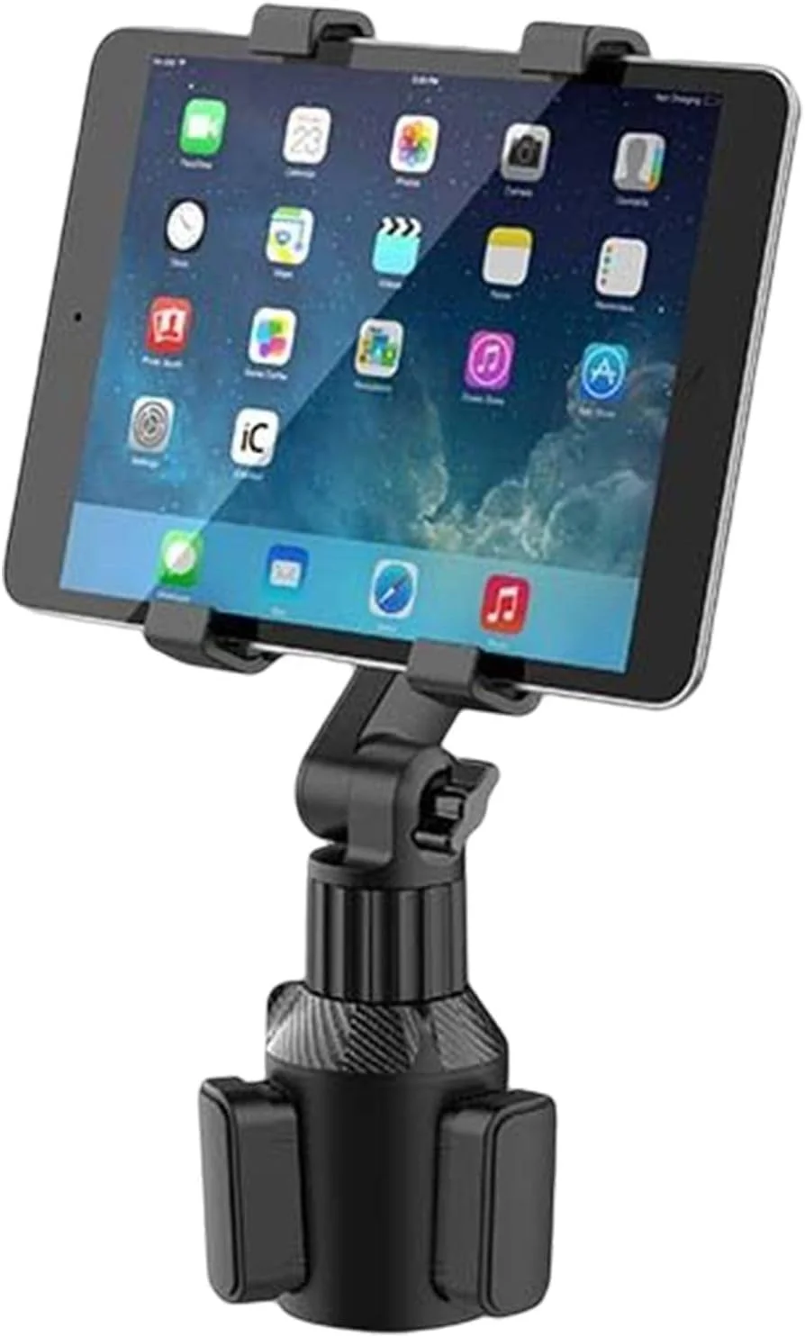 نگهدارنده تبلت خودرو، پایه نگهدارنده تبلت صندلی خودرو با قابلیت چرخش | پایه قابل تنظیم زاویه سازگار با اکثر تبلت ها، لوازم ضروری ضد لغزش برای سفر