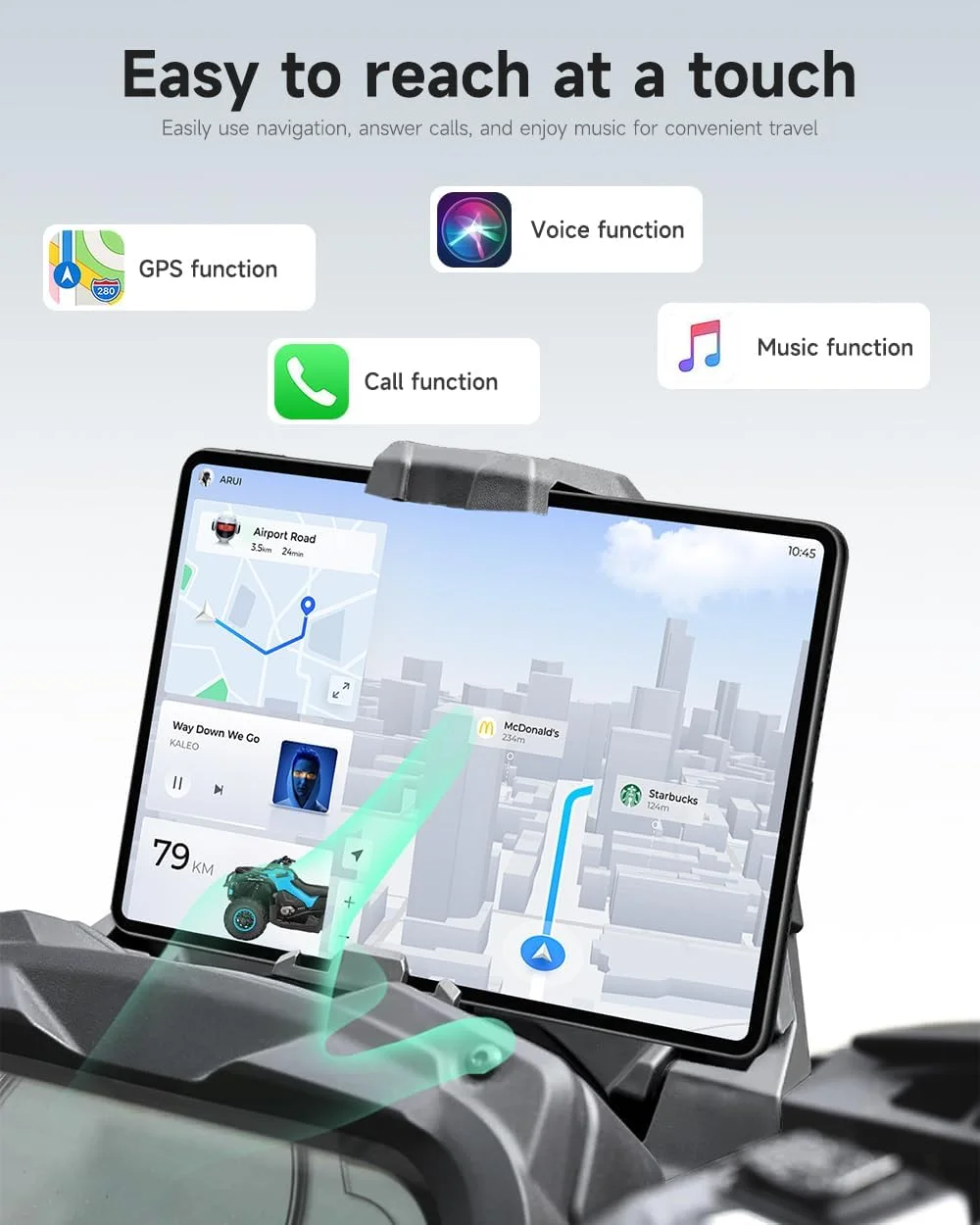 نگهدارنده دستگاه الکترونیکی برای Can Am Outlander 500 650 800 1000 L MAX، پایه نگهدارنده تلفن همراه، GPS، تبلت و آیپد UTV به همراه جعبه ذخیره سازی لوازم جانبی Can-Am Outlander، جایگزین OEM #715004919 نگهدارنده دستگاه الکترونیکی برای Can Am Outlander 500 650 800 1000 L MAX، پایه نگهدارنده تلفن همراه، GPS، تبلت و آیپد UTV به همراه جعبه ذخیره سازی لوازم جانبی Can-Am Outlander، جایگزین OEM #715004919