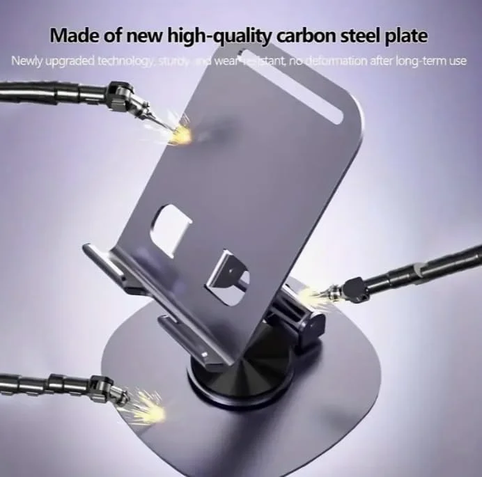 نگهدارنده گوشی موبایل تمام آلومینیومی با قابلیت چرخش 360 درجه