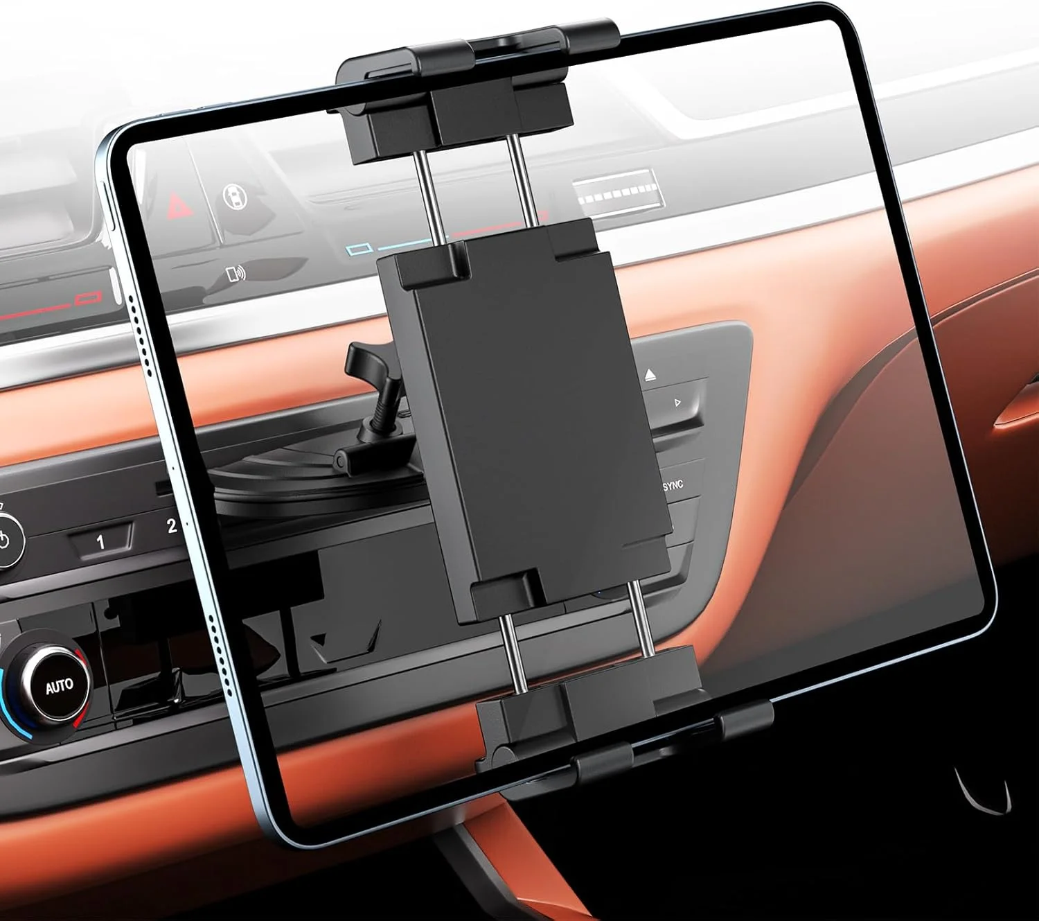 پایه تبلت برای خودرو، قابل نصب در محل CD، مناسب برای دستگاههای 5.1 تا 15.6 اینچ، نگهدارنده تبلت جهانی برای خودرو، پایه تلفن قابل تنظیم برای پخش کننده CD سازگار با آیفون، آیپد، گلکسی تب، سامسونگ زد فولد، ابزار ناوبری پایه تبلت برای خودرو، قابل نصب در محل CD، مناسب برای دستگاههای 5.1 تا 15.6 اینچ، نگهدارنده تبلت جهانی برای خودرو، پایه تلفن قابل تنظیم برای پخش کننده CD سازگار با آیفون، آیپد، گلکسی تب، سامسونگ زد فولد، ابزار ناوبری