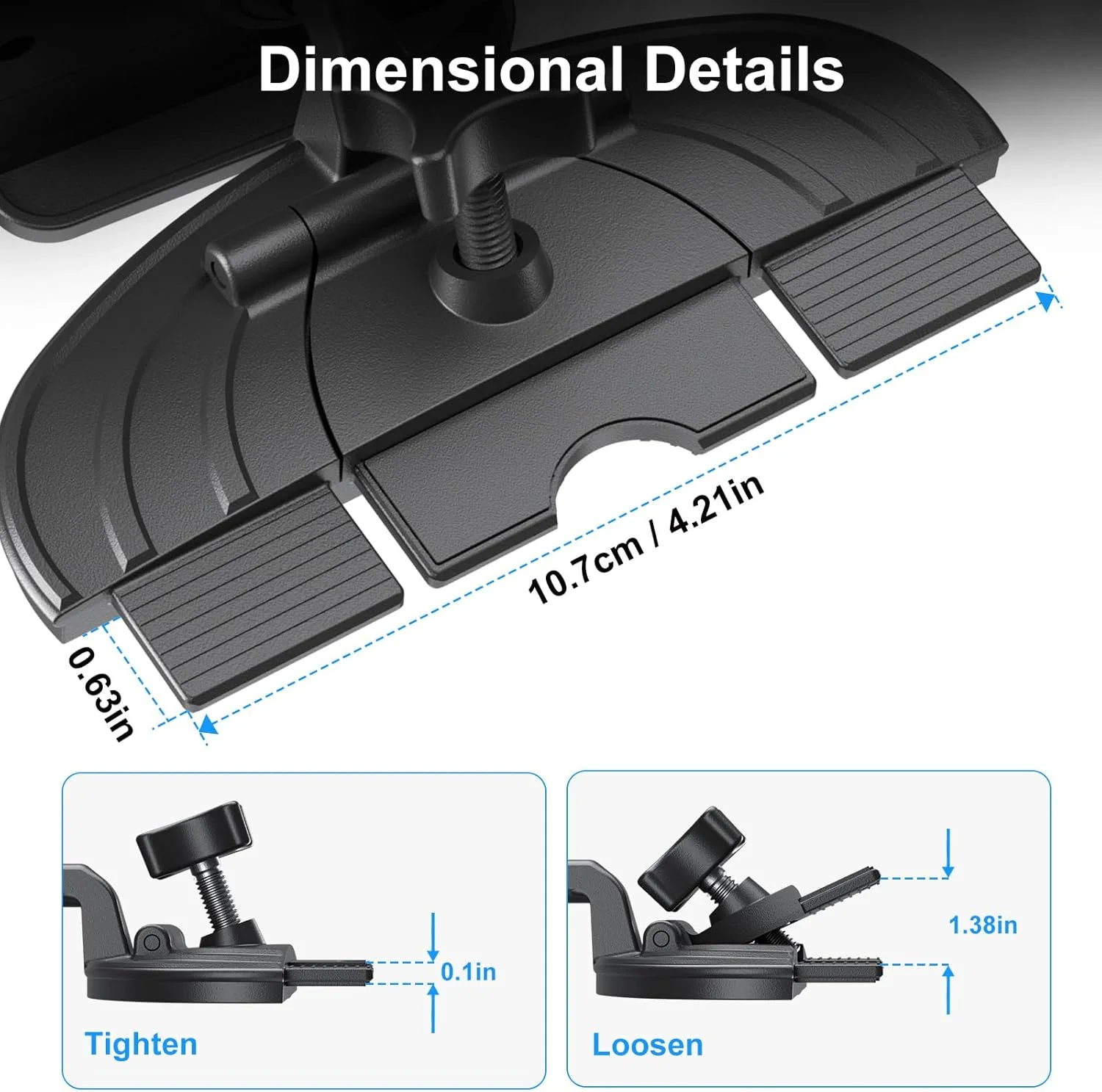 پایه تبلت برای خودرو، قابل نصب در محل CD، مناسب برای دستگاه‌های 5.1 تا 15.6 اینچ، نگهدارنده تبلت جهانی برای خودرو، پایه تلفن قابل تنظیم برای پخش کننده CD سازگار با آیفون، آیپد، گلکسی تب، سامسونگ زد فولد، ابزار ناوبری