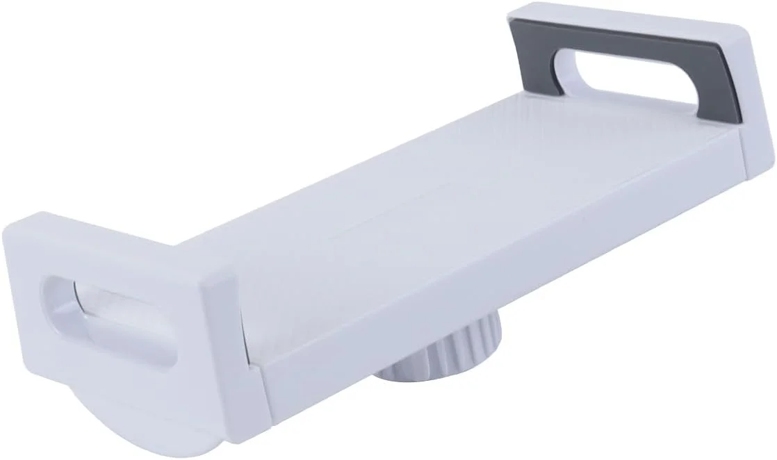 پایه نگهدارنده تبلت گیره ای 2 عددی، هولدر گیره تبلت با مفصل توپی برای تبلت ها و تلفن های هوشمند 4-12.9 اینچی (سیاه/سفید)