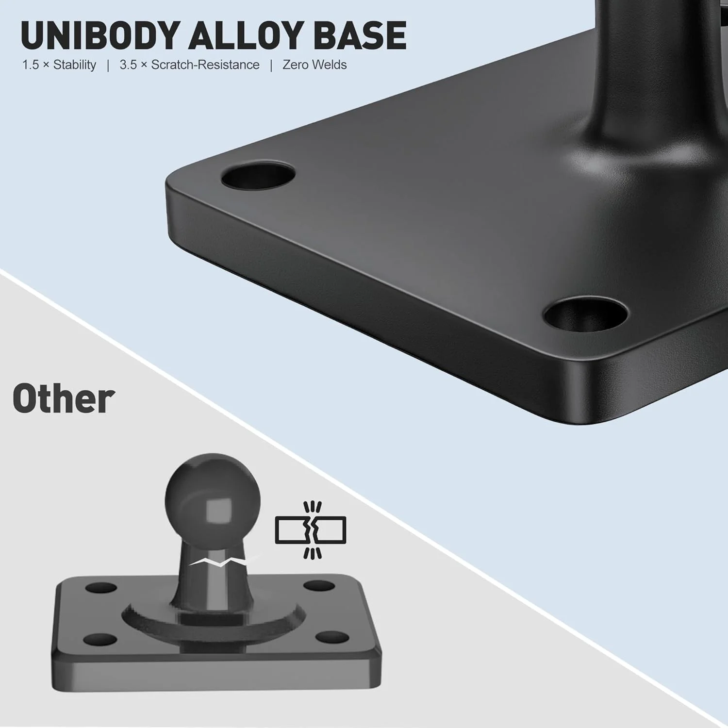 پایه نگهدارنده دیواری تبلت با قابلیت چرخش 360 درجه، بازوی دیواری آیپد برای دستگاه های 4.7 تا 12.9 اینچ، مناسب برای آیفون 12 تا 16، تلفن ها و تبلت ها، مناسب برای استفاده در باشگاه/آشپزخانه پایه نگهدارنده دیواری تبلت با قابلیت چرخش 360 درجه، بازوی دیواری آیپد برای دستگاه های 4.7 تا 12.9 اینچ، مناسب برای آیفون 12 تا 16، تلفن ها و تبلت ها، مناسب برای استفاده در باشگاه/آشپزخانه