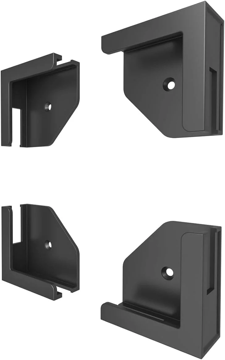 دو ست پایه دیواری یونیورسال برای تبلت، تلفن و روترها، براکت چند منظوره برای دستگاه هایی با ضخامت کمتر از 2 سانتی متر، سازگار با پایه نگهدارنده کتابخوان الکترونیکی