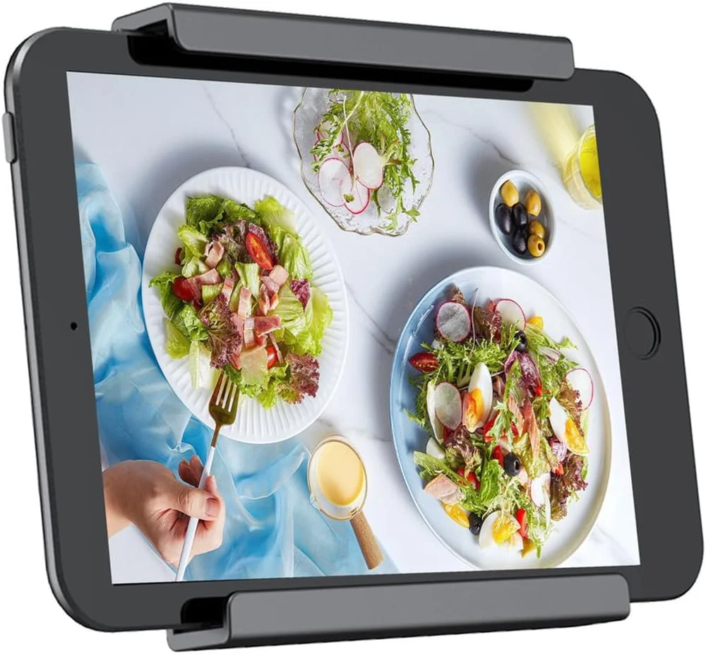 نگهدارنده دیواری یونیورسال برای تبلت، تلفن، کتابخوان الکترونیکی و کنترل از راه دور، نصب با چسب دو طرفه یا پیچ