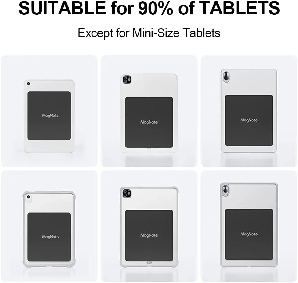 صفحات فلزی آیپد برای پایه نگهدارنده مغناطیسی، استیکرهای فلزی آهن نرم با چسب، 1 عدد و 1 عدد نگهدارنده مغناطیسی برای آیپد و تبلت ها