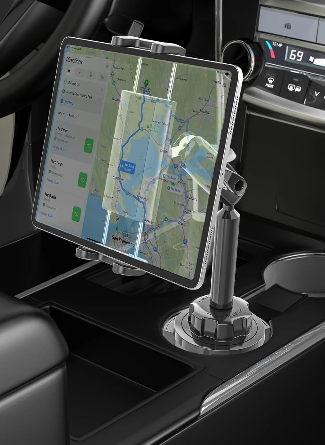 پایه نگهدارنده تبلت و گوشی فلزی با بازوی متحرک، چرخش 720 درجه، سازگار با آیپد پرو ایر مینی آیفون 15/14/13/12 مکس پرو و تبلت و گوشی موبایل 4.7-12.9 اینچی