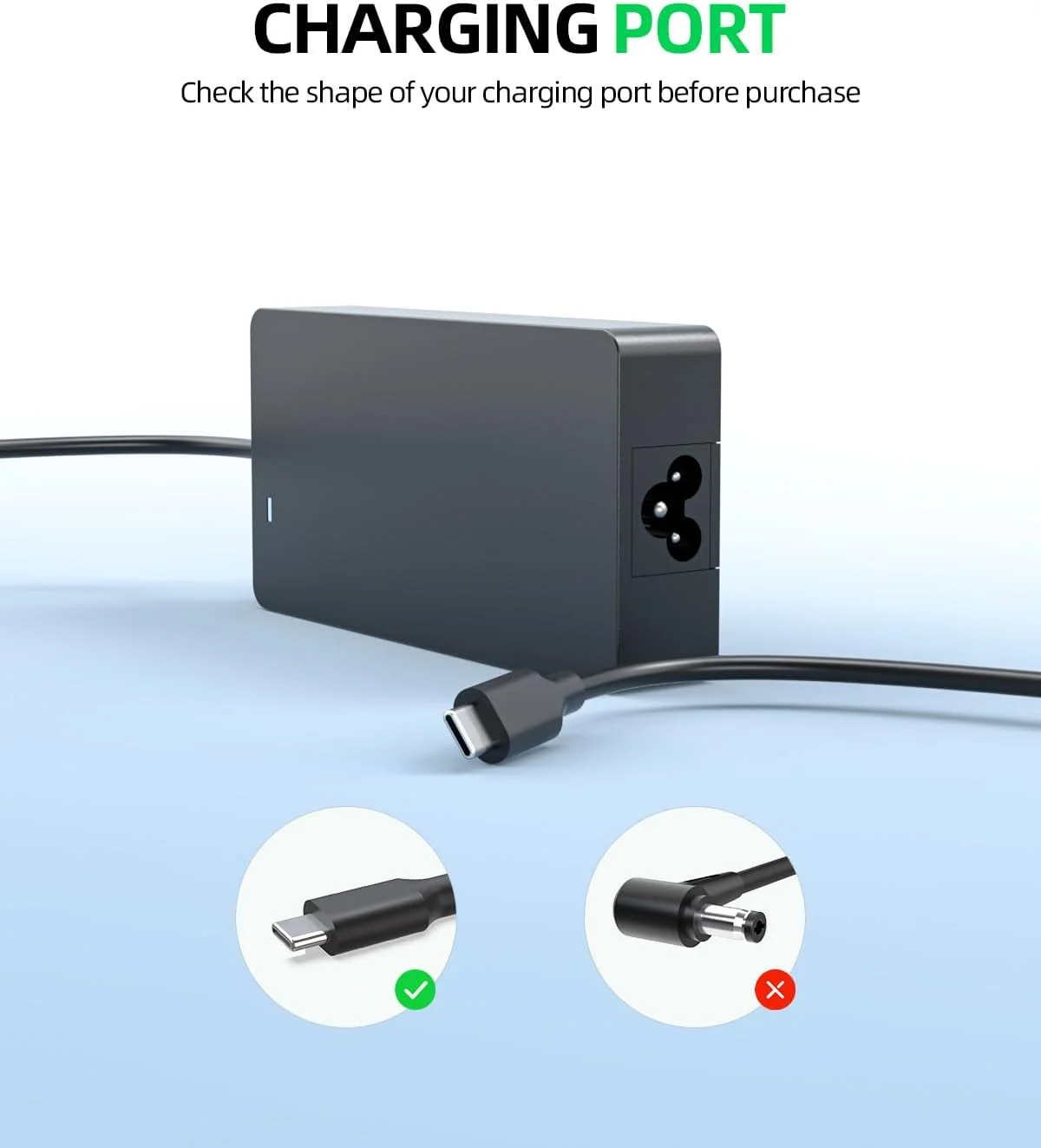 شارژر 100 واتی تایپ سی مناسب برای لپ تاپ MSI Prestige 16Evo، آداپتور برق مدل Prestige 16Evo A13M-259US A13M-280US A13M-284US