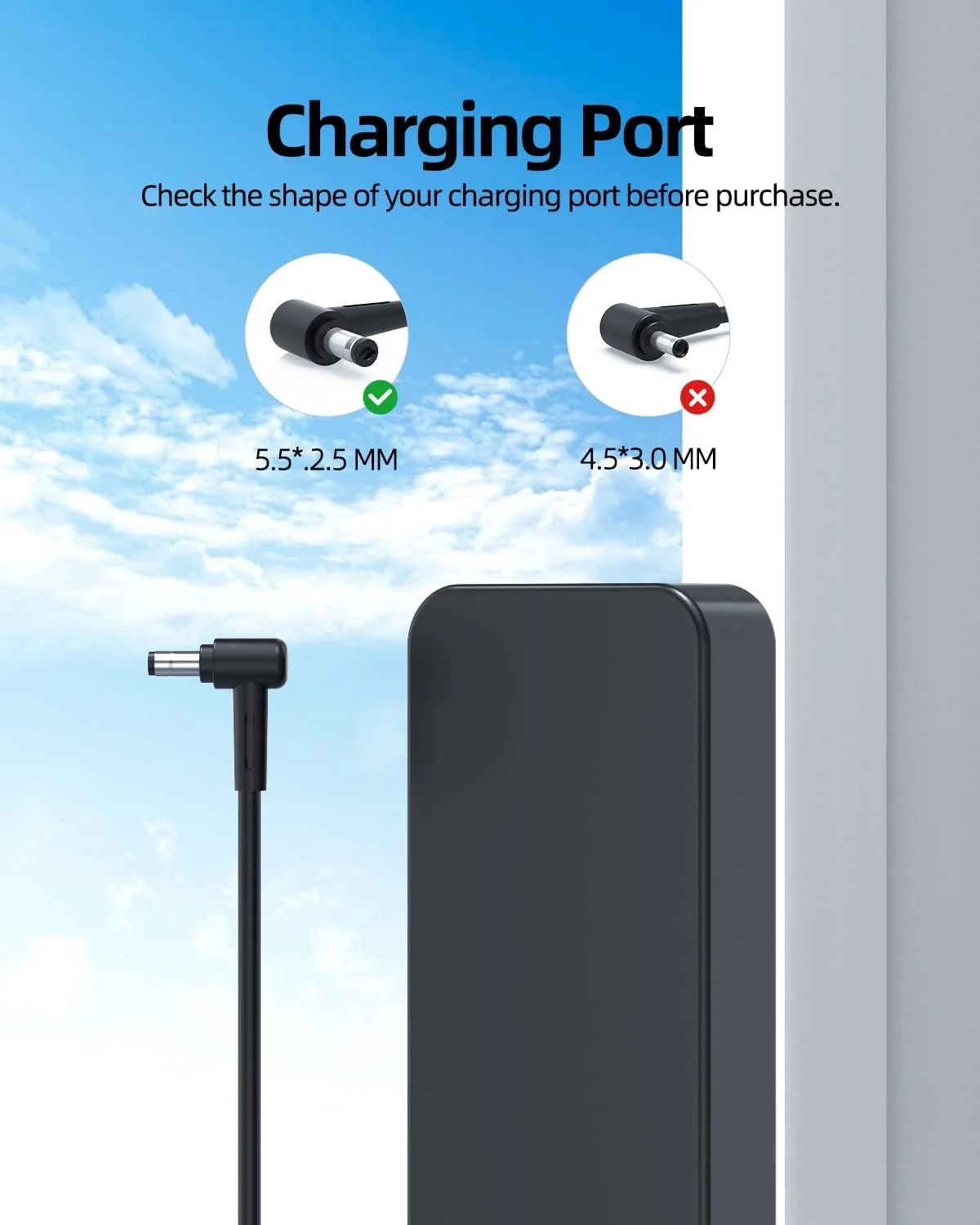 شارژر AC مناسب برای سری MSI Pro 22XT 10M، DP10 13M، DP21 11M 11MA 12M 13M، DP20Z DP20ZA 5M، AP241Z 5M، AP242 12M، AP272 12M 13M، Modern AM241 AM241P 11M، AM242 AM242TP 11M آداپتور منبع تغذیه لپ تاپ