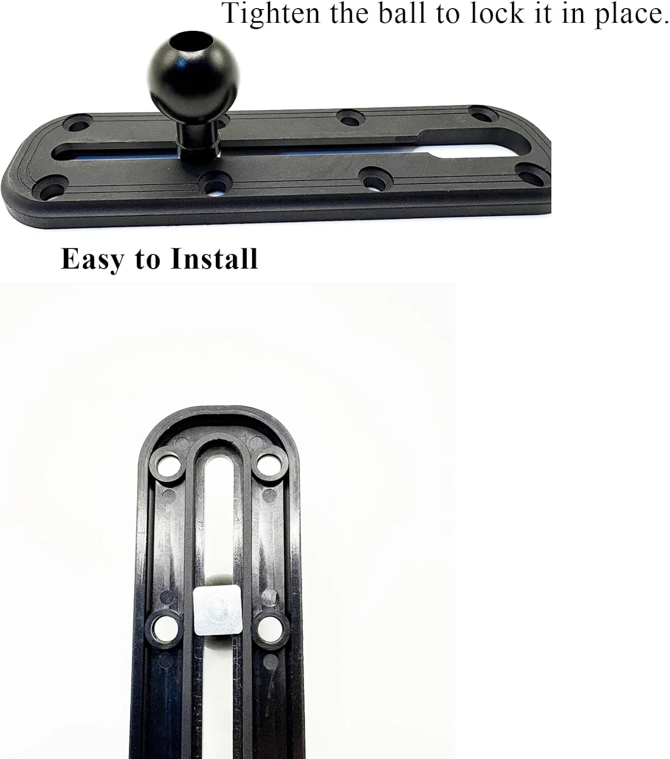 توپی مسیر 1 اینچی با اتصال T-Bolt با توپ سایز B 1 اینچی، پایه مسیر برای کایاک/کامیون/موتورسیکلت، سازگار با مسیرهای سخت توپی مسیر 1 اینچی با اتصال T-Bolt با توپ سایز B 1 اینچی، پایه مسیر برای کایاک/کامیون/موتورسیکلت، سازگار با مسیرهای سخت