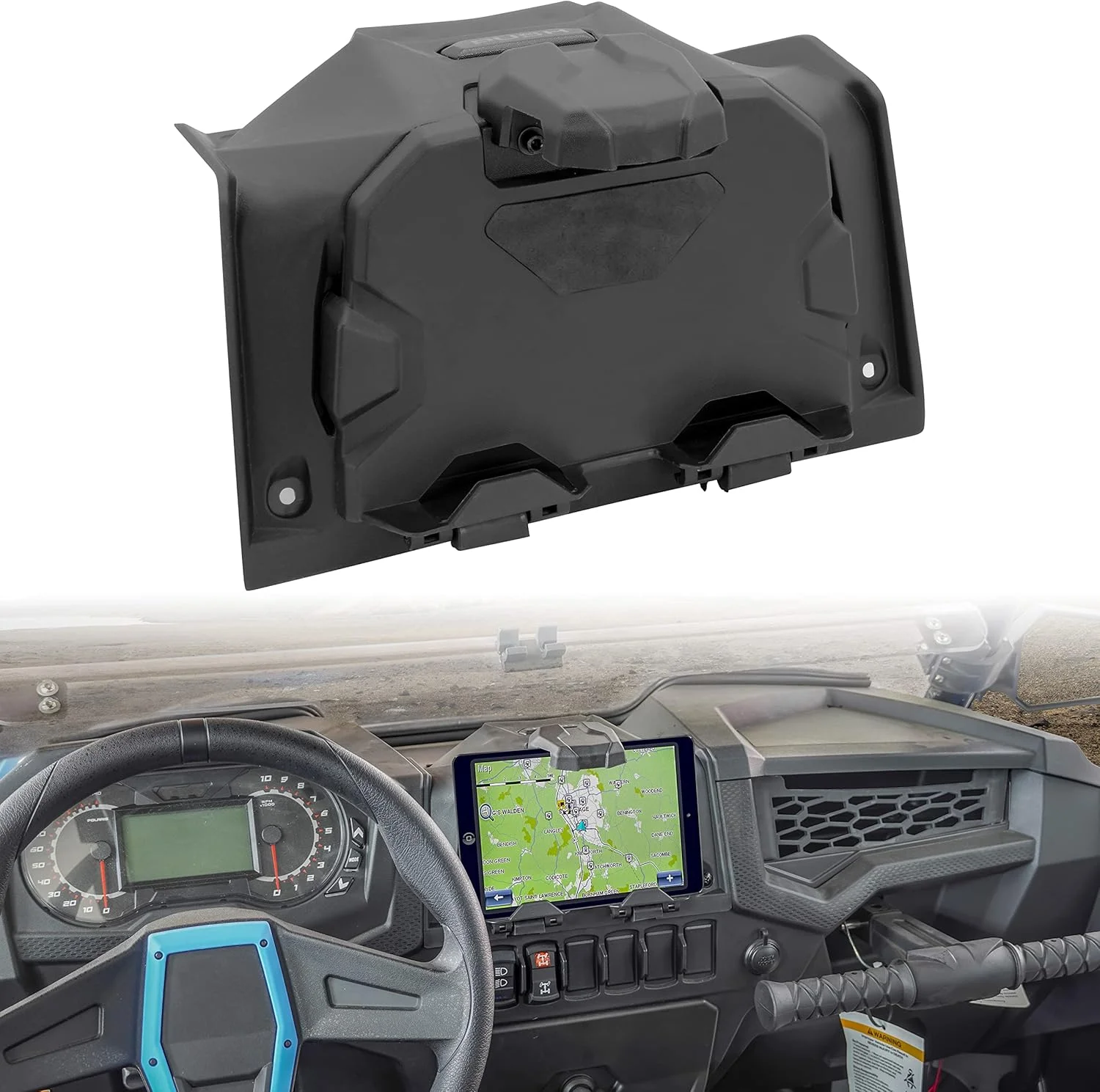 پایه تبلت برای RZR XP 1000/Turbo/RZR Trail، نگهدارنده دستگاه الکترونیکی تلفن تبلت GPS با جعبه ذخیره سازی برای Polaris RZR XP 1000 XP4 Turbo/RZR Trail 900 S 2019-2023 لوازم جانبی پایه تبلت برای RZR XP 1000/Turbo/RZR Trail، نگهدارنده دستگاه الکترونیکی تلفن تبلت GPS با جعبه ذخیره سازی برای Polaris RZR XP 1000 XP4 Turbo/RZR Trail 900 S 2019-2023 لوازم جانبی