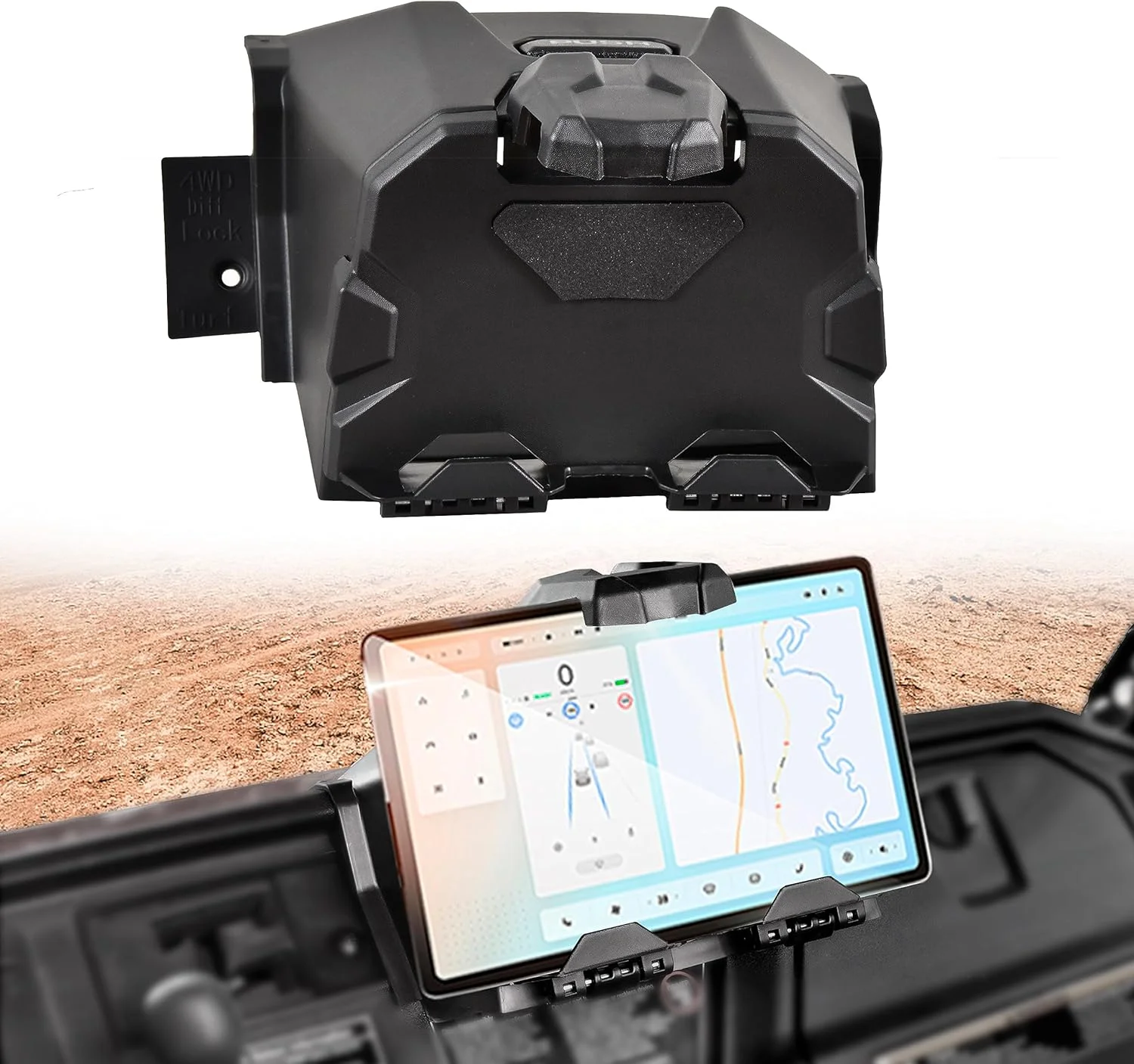 نگهدارنده تبلت و تلفن همراه برای پایونیر 1000 مدل 22-24، پایه نگهدارنده دستگاه الکترونیکی با جعبه ابزار برای لوازم جانبی هوندا پایونیر 1000 مدل 2022-2024