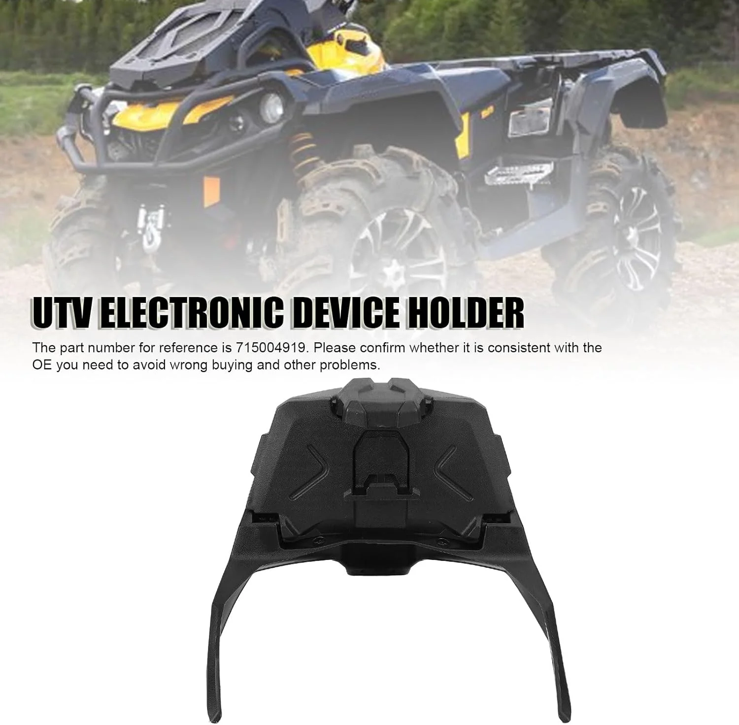 نگهدارنده دستگاه الکترونیکی Jiawu با جعبه ذخیره سازی برای اوتلندر، سینی سازمان دهنده پایه تلفن تبلت GPS موتور سیکلت برای اوتلندر 500 650 800 1000 1000R 450 570 800R L، 715004919 نگهدارنده دستگاه الکترونیکی Jiawu با جعبه ذخیره سازی برای اوتلندر، سینی سازمان دهنده پایه تلفن تبلت GPS موتور سیکلت برای اوتلندر 500 650 800 1000 1000R 450 570 800R L، 715004919