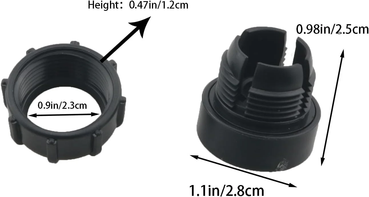 دو عدد اتصال دهنده مشکی با رابط رزوه ای 1/4 اینچ (تقریباً 0.6 سانتی متر)، سازگار با اتصال دهنده سر کروی 17 میلی متری؛ آداپتور جهانی مناسب برای نصب تبلت، تلفن همراه، دوربین، دستگاه های GPS و غیره.