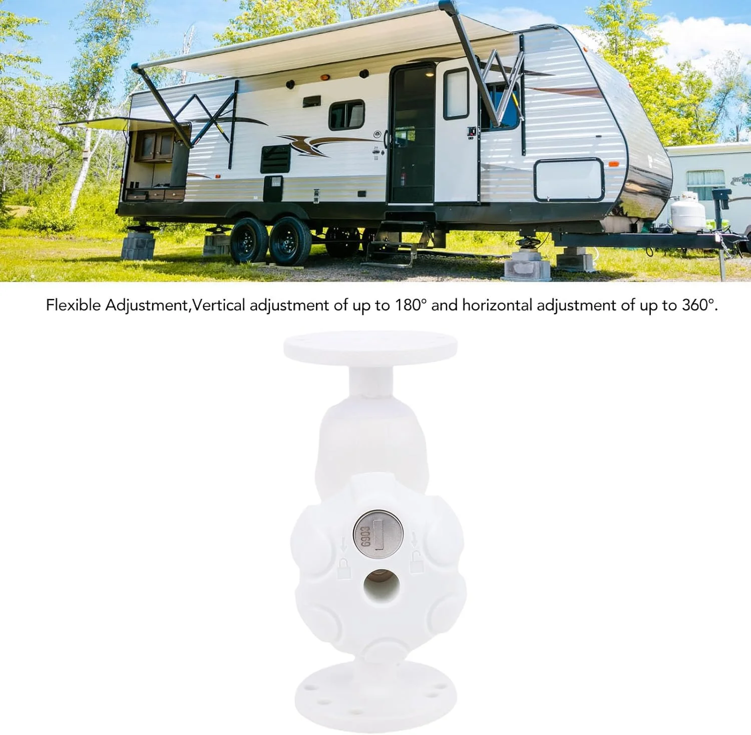 پایه نگهدارنده دقیق دو توپی Jiawu، چرخش ۱۸۰ درجه عمودی و ۳۶۰ درجه افقی، قابل تنظیم برای اسکنرها و تبلت ها، ساخته شده از آلیاژ آلومینیوم دریایی بادوام برای چرخ دستی ها پایه نگهدارنده دقیق دو توپی Jiawu، چرخش ۱۸۰ درجه عمودی و ۳۶۰ درجه افقی، قابل تنظیم برای اسکنرها و تبلت ها، ساخته شده از آلیاژ آلومینیوم دریایی بادوام برای چرخ دستی ها