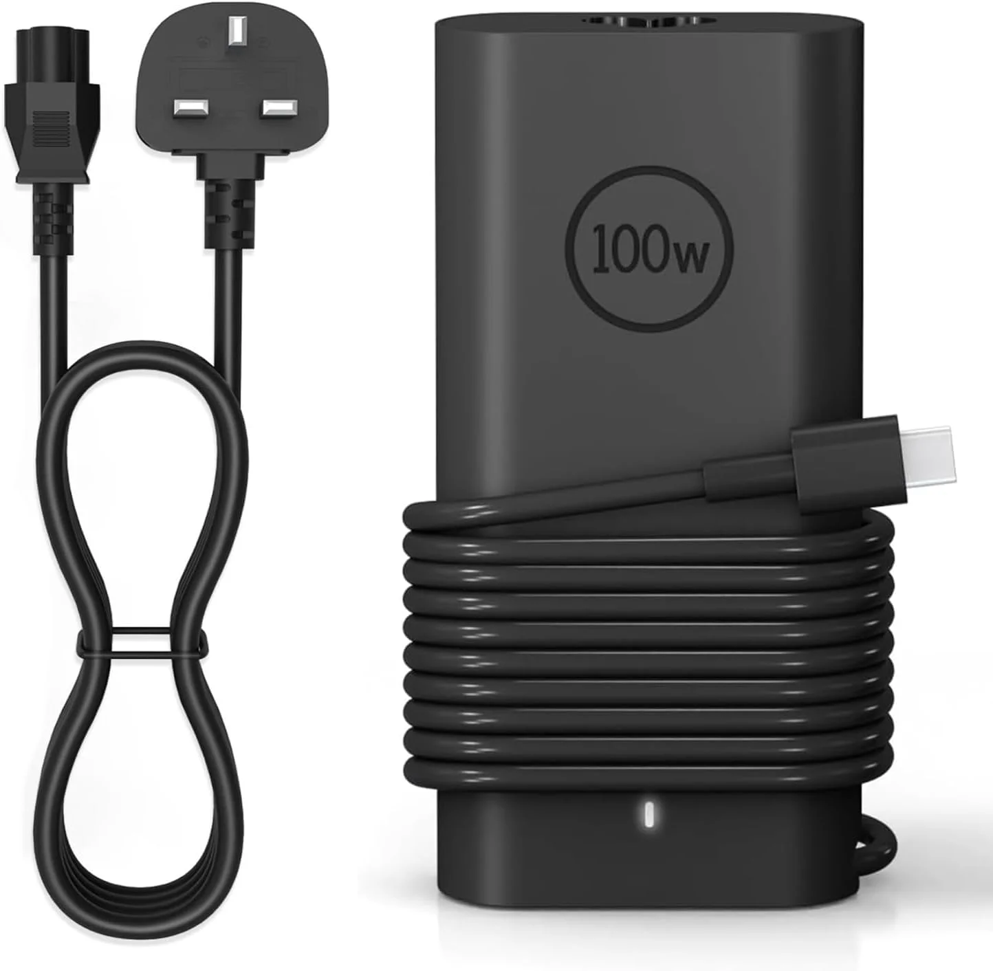 شارژر لپ تاپ 100 واتی USB C سازگار با Dell Latitude 5340 7640 7340 5440 XPS Precision 5680 3580 3581 Inspiron 14 16 Chromebook 3100 3380 5190 آداپتور برق Type C