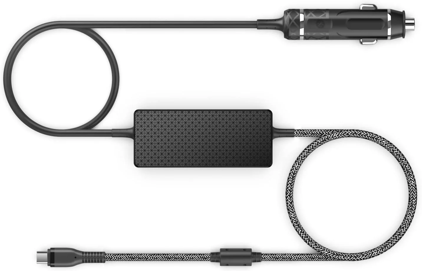 شارژر فندکی لپ تاپ HKY PD3.1 140W 28V/5A با پورت USB C و ولتاژ 12V-24V DC برای مک بوک پرو/ایر 16" 15" 14" 13" M2 M2 Max، سرفیس، MSI، دل، لنوو، HP، هوآوی، لپ تاپ شیائومی، Asus ROG Ally، کروم بوک، Steam Deck