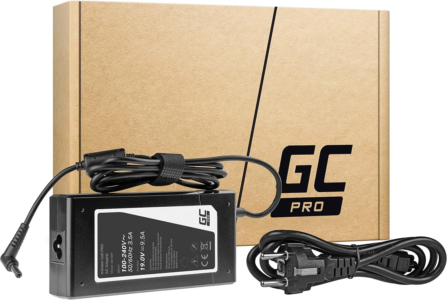 منبع تغذیه GC PRO برای MSI GT60 GT70 GT680 GT683 Asus ROG G75 G75V G75VW G750JM G750JS شارژر لپ تاپ با کابل برق (19V 9.5A 180W)