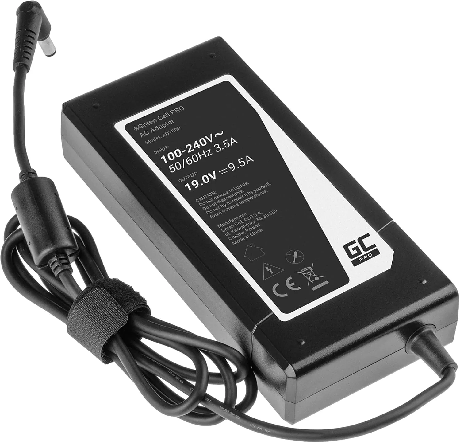 منبع تغذیه GC PRO برای MSI GT60 GT70 GT680 GT683 Asus ROG G75 G75V G75VW G750JM G750JS شارژر لپ تاپ با کابل برق (19V 9.5A 180W)