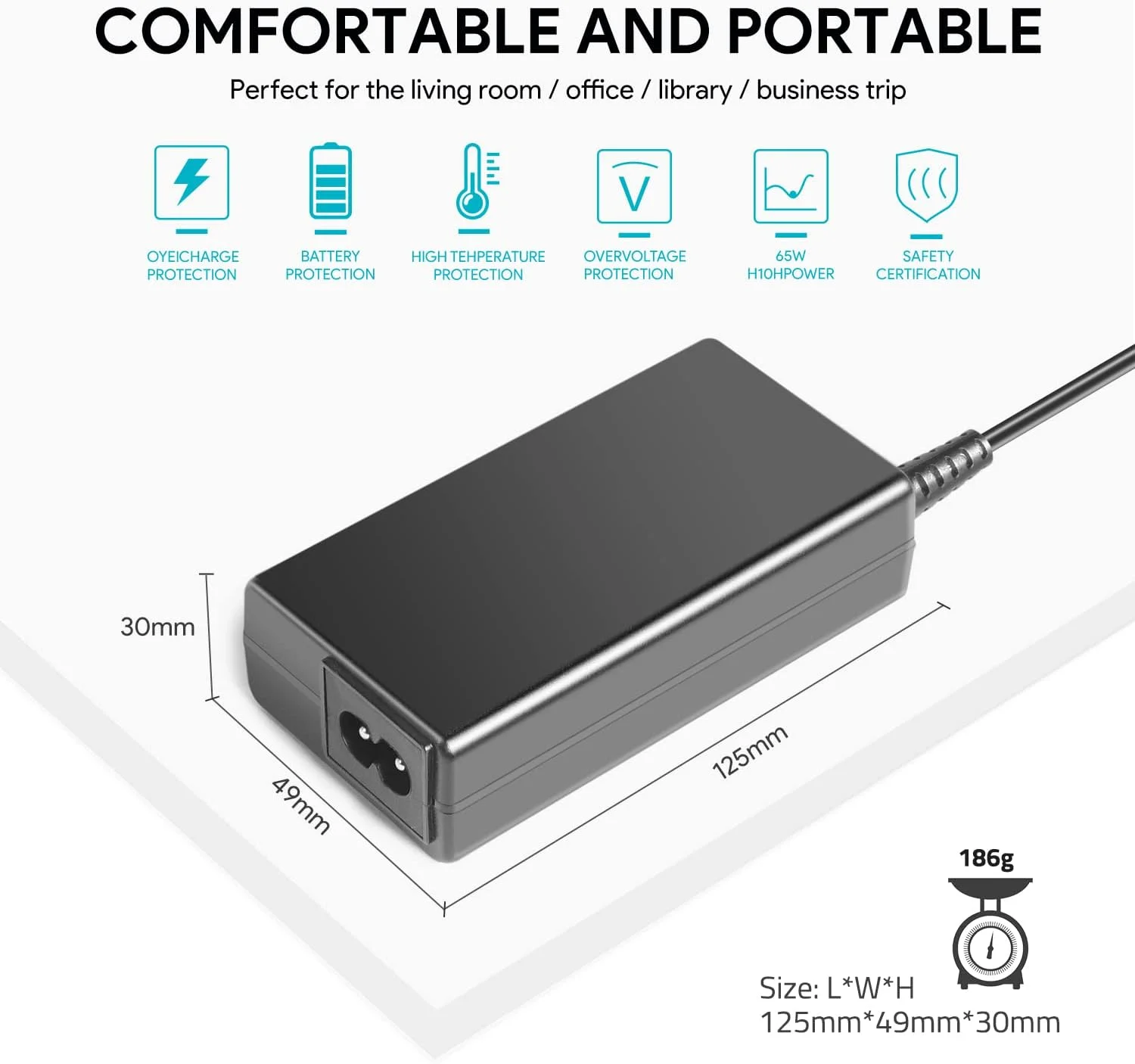 کابل برق مانیتور KFD MSI، منبع تغذیه 20 ولت برای MSI Optix G271 G272 G241 G241V G24C6 G27C5 G24C4 G27C6 G32C4 G32CQ4 G27CQ4 G27CQ4P OPTIXG271 24 27 شارژر مانیتور گیمینگ دوشاخه UK آداپتور AC