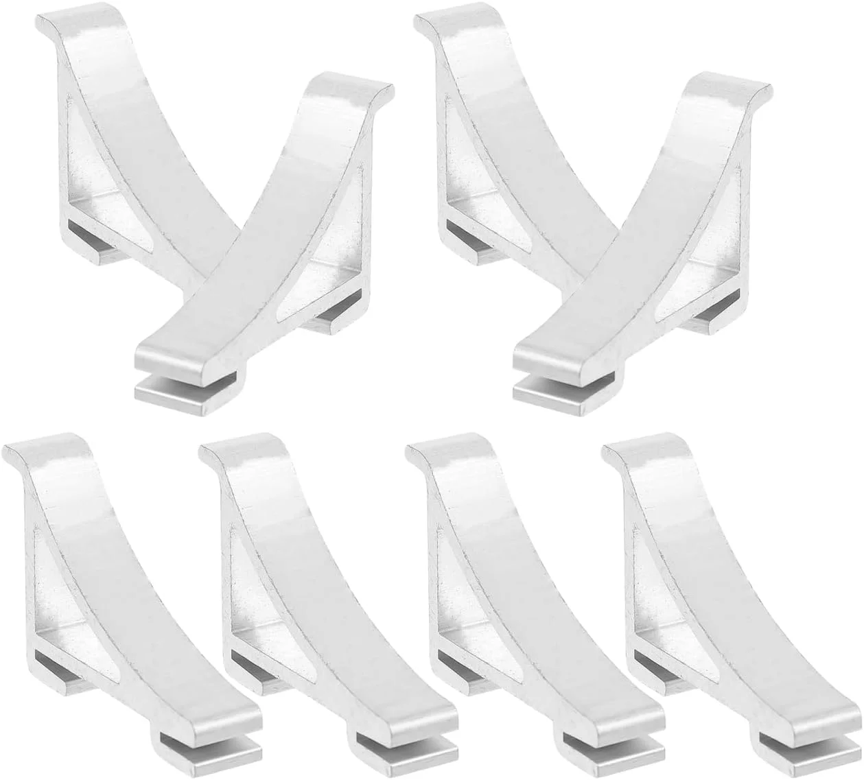 هوسوتیل 8 عدد گیره نگهدارنده تبلت یخچال برای یخچال و فریزر (آلومینیومی سایز 4) هوسوتیل 8 عدد گیره نگهدارنده تبلت یخچال برای یخچال و فریزر (آلومینیومی سایز 4)