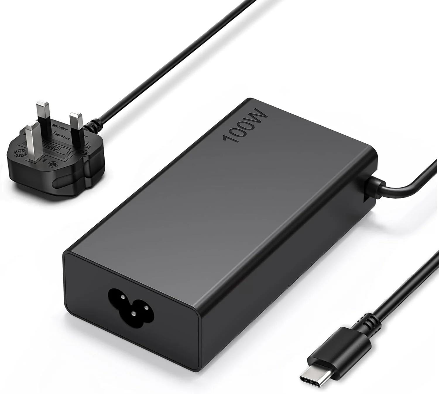 شارژر لپ تاپ 100 وات USB-C ارتقا یافته سازگار با لنوو Thinkpad، اچ پی، ایسوس ROG، دل، مک بوک پرو/ایر، ام اس آی، ایسر، سامسونگ Chromebook و سایر آداپتورهای برق Type-C 65W 45W