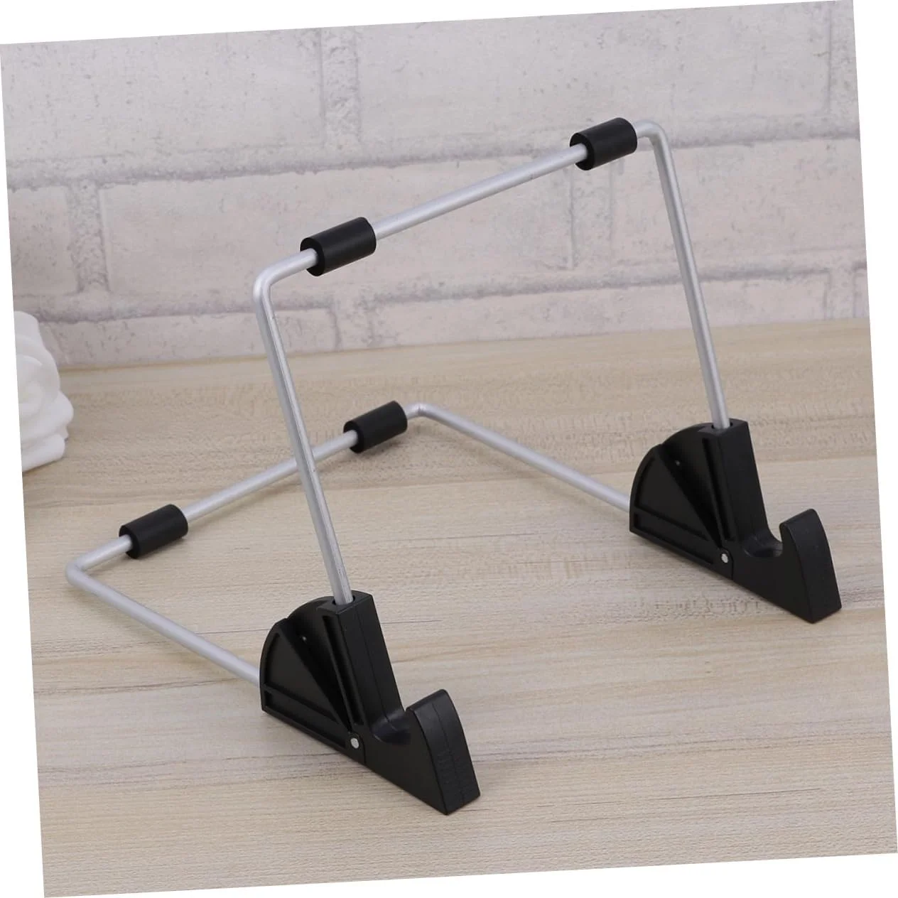 پایه رومیزی تبلت آلومینیومی HEMOTON، نگهدارنده تنبل برای استفاده بدون دست، براکت نمایشگر تبلت قابل تنظیم برای بازی، تماشای ویدیو و مطالعه (مشکی)