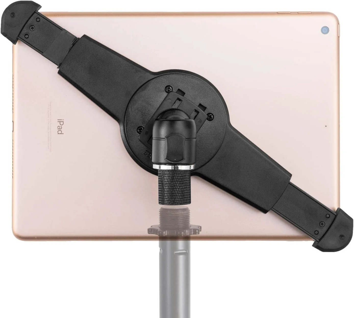 آداپتور تبلت یونیورسال بزرگ GRIFITI NOOTLE برای پایه میکروفون، مادگی 5/8 اینچ 27 به نری 1/4 اینچ 20، پایه تبلت با سر توپی کوچک برای تبلت های بزرگ و استاندارد و آیپدها با اندازه 9.5-14.5 اینچ - مشکی