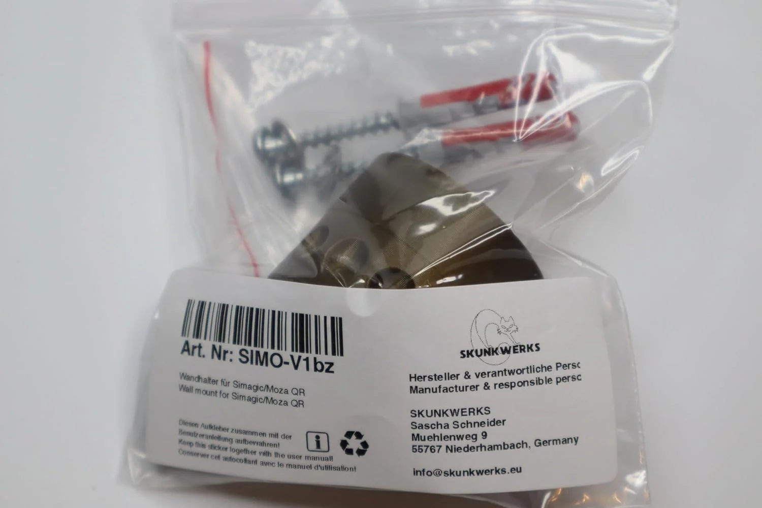 نگهدارنده دیواری QR V1 Simagic/Moza (برنزی)