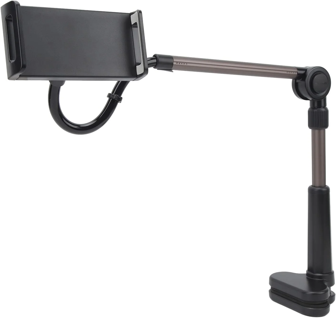 نگهدارنده گیره ای گوشی، گیره تبلت آلیاژ آلومینیوم با چرخش 360 درجه برای اتاق خواب نگهدارنده گیره ای گوشی، گیره تبلت آلیاژ آلومینیوم با چرخش 360 درجه برای اتاق خواب