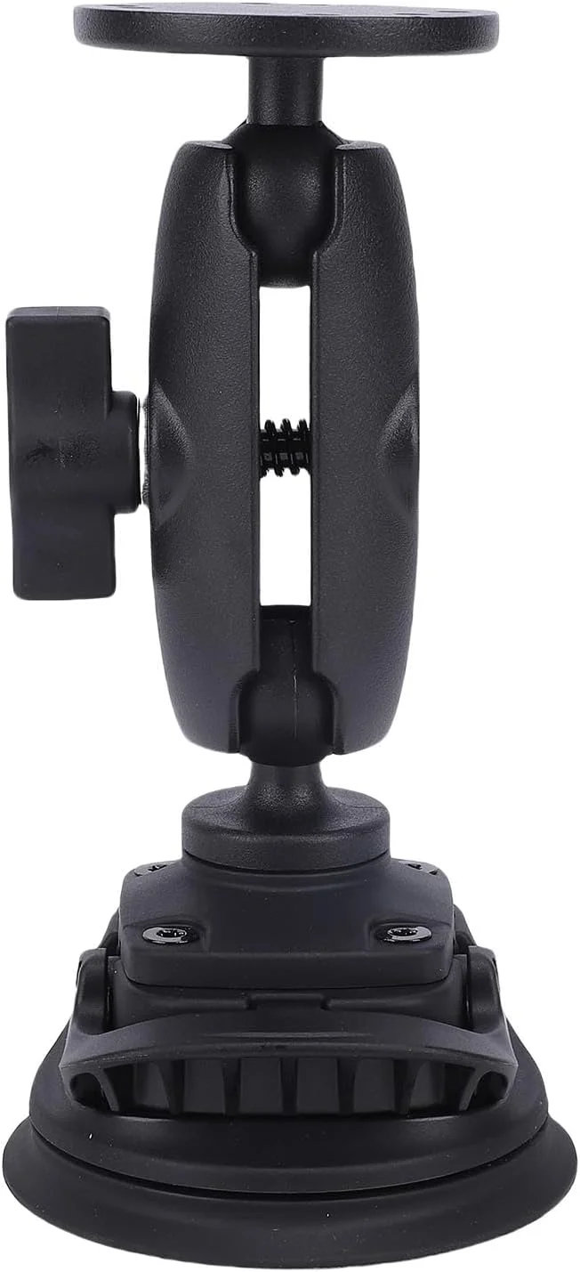 پایه نگهدارنده تبلت خودرو با مکش قوی، دارای صفحه گرد، اتصالات قابل تنظیم، جنس لاستیک صنعتی و سر توپی